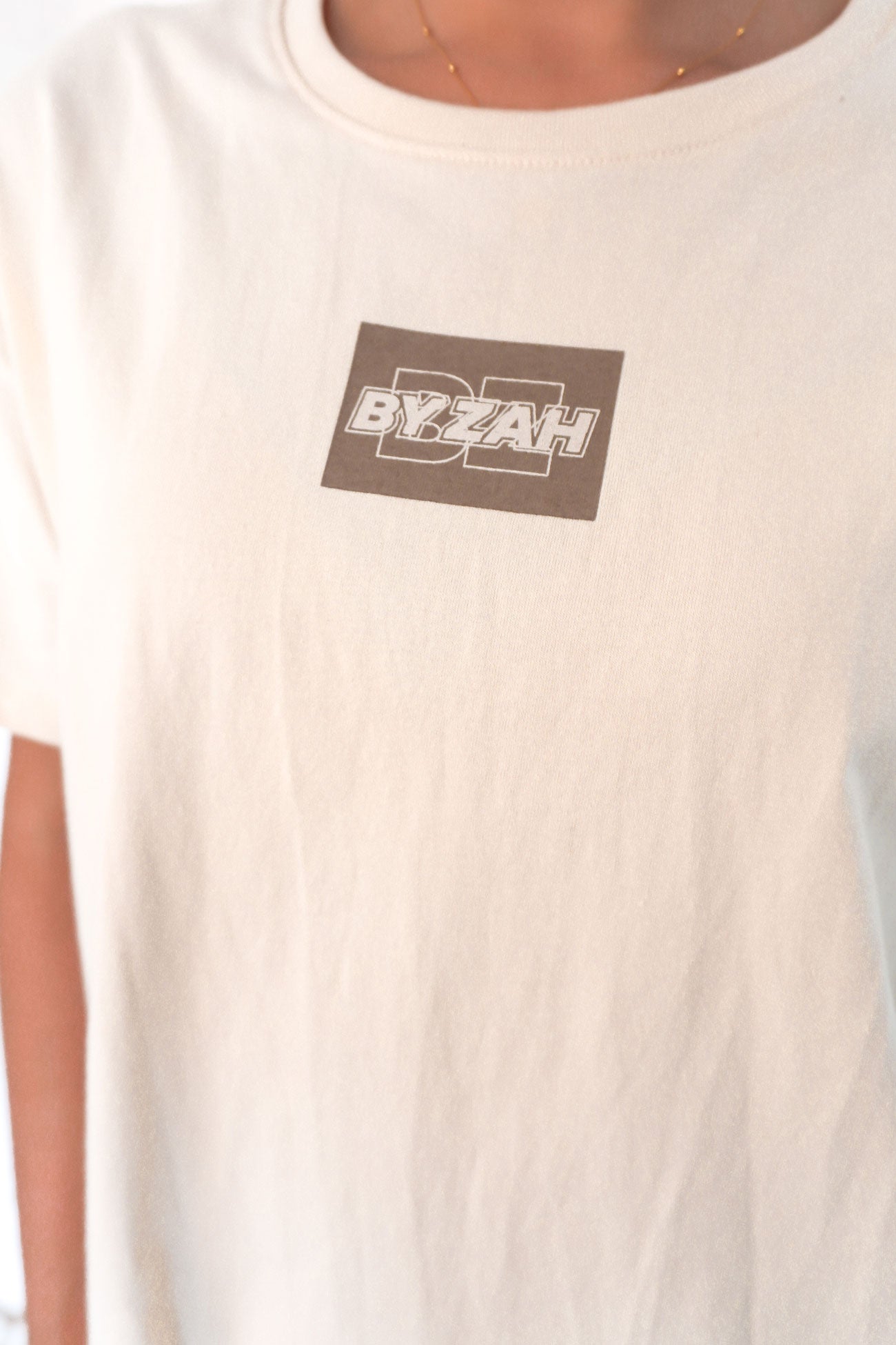 Asher Logo Tee Beige c