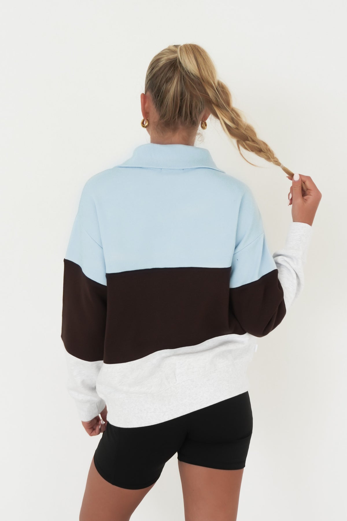 Avani Quarter Crew Chocolate Blue