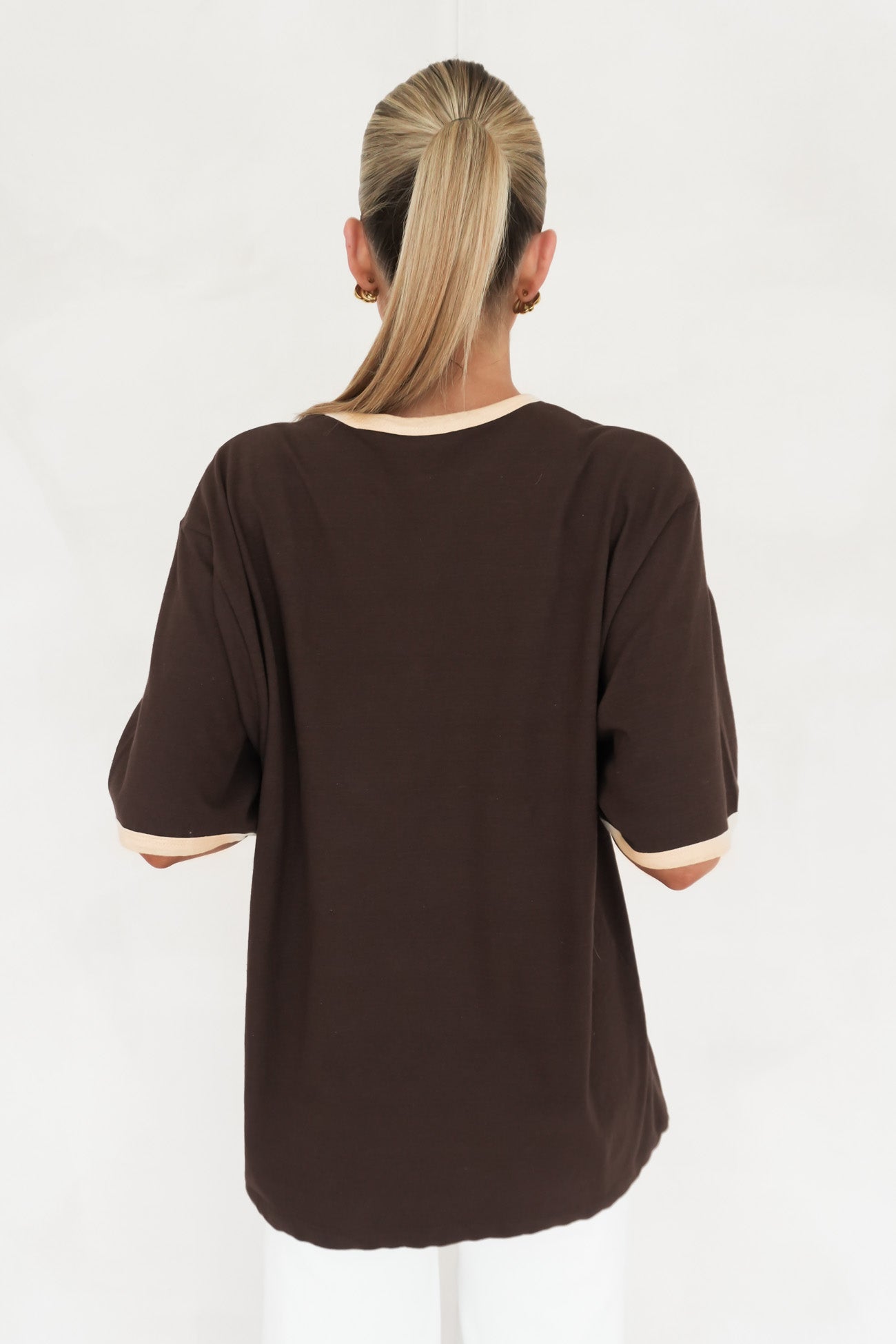 Chasing Light Oversized Tee Brown