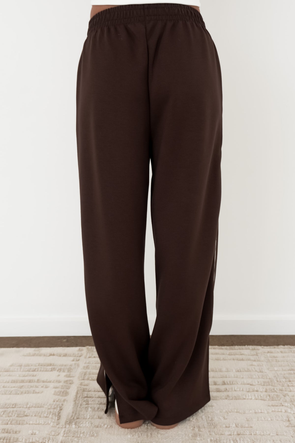 Cole Stripe Track Pant Chocolate