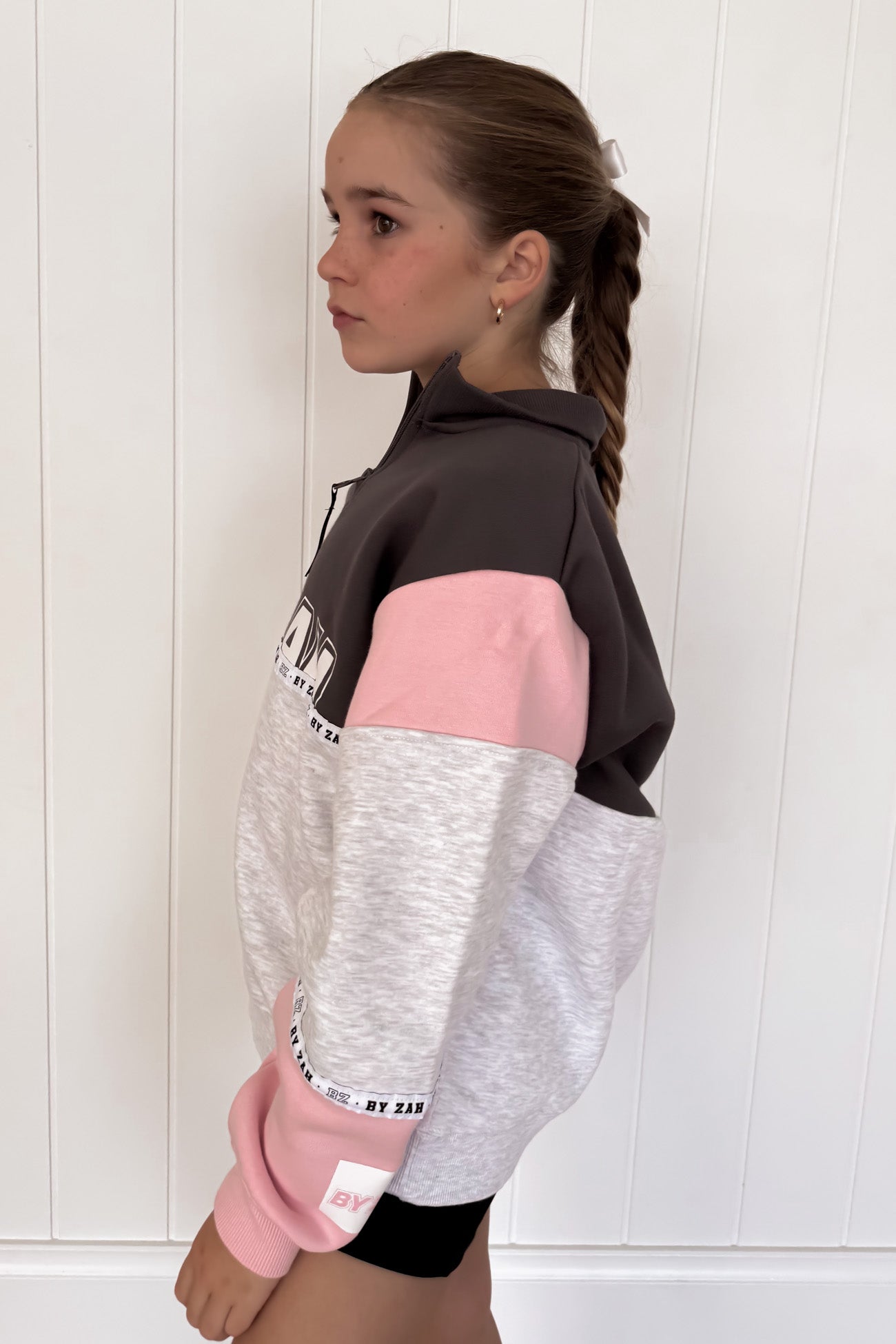 Easton Mini Quarter Zip Pink