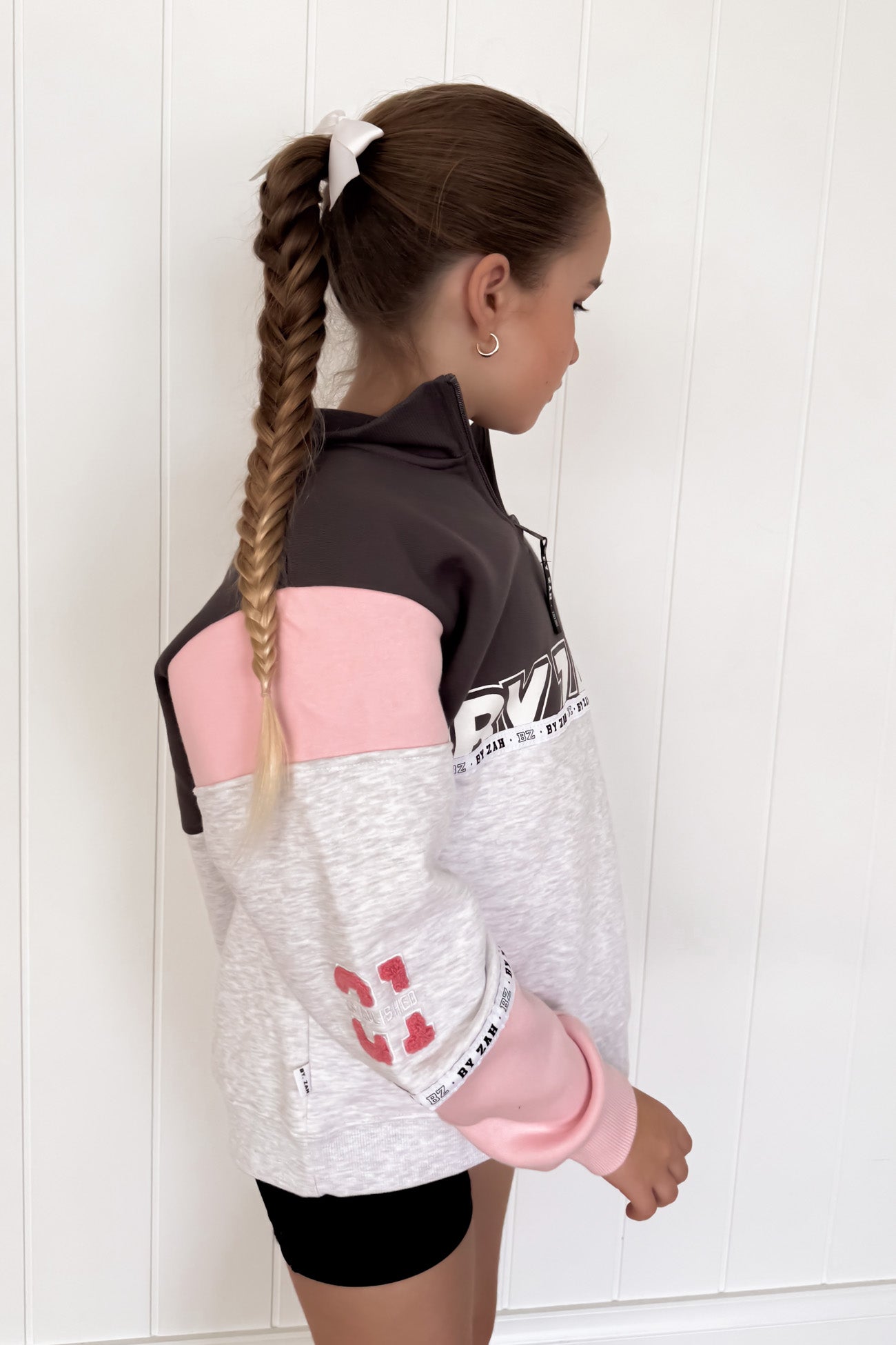 Easton Mini Quarter Zip Pink
