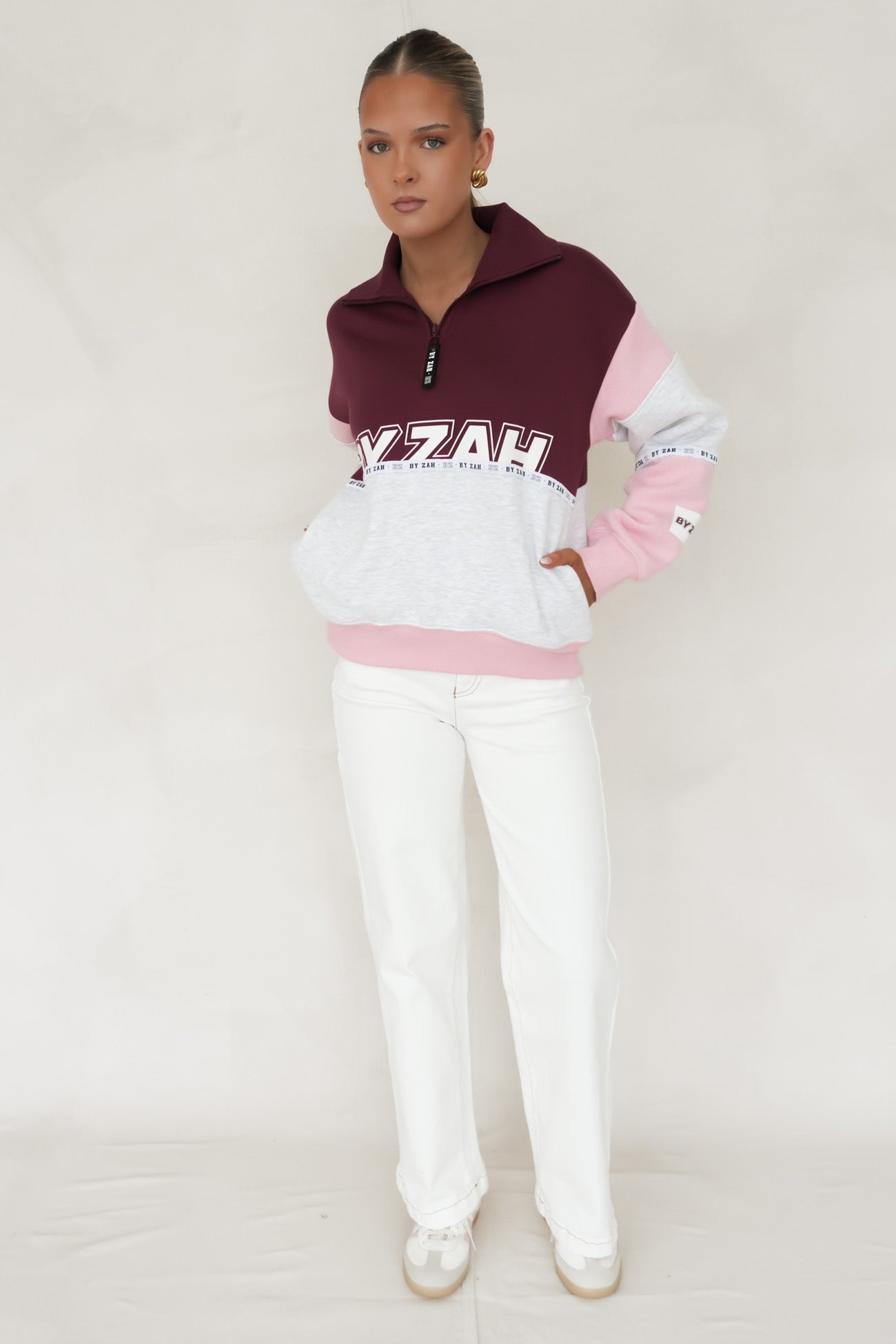 Easton Quarter Zip Cherry