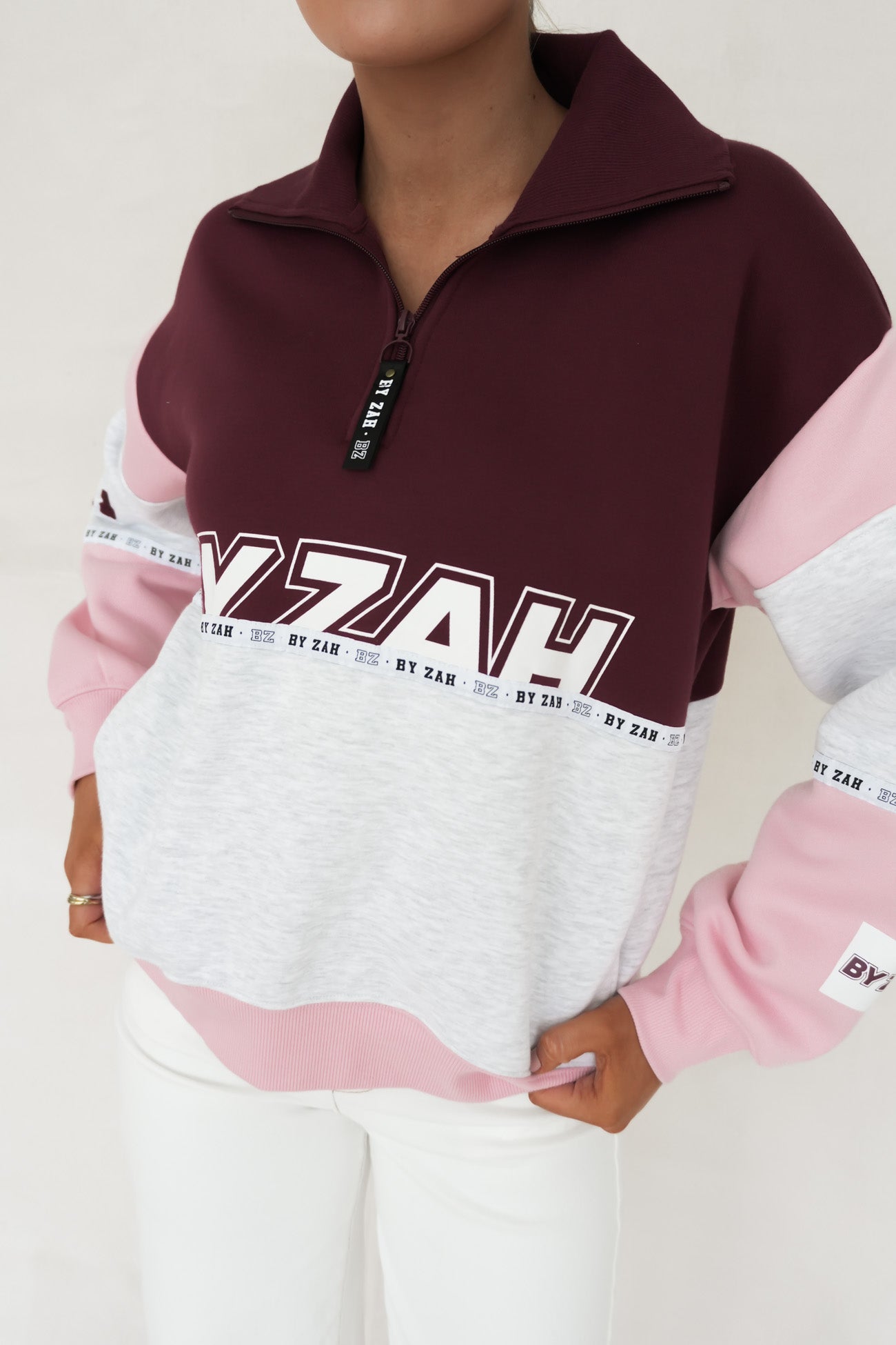 Easton Quarter Zip Cherry