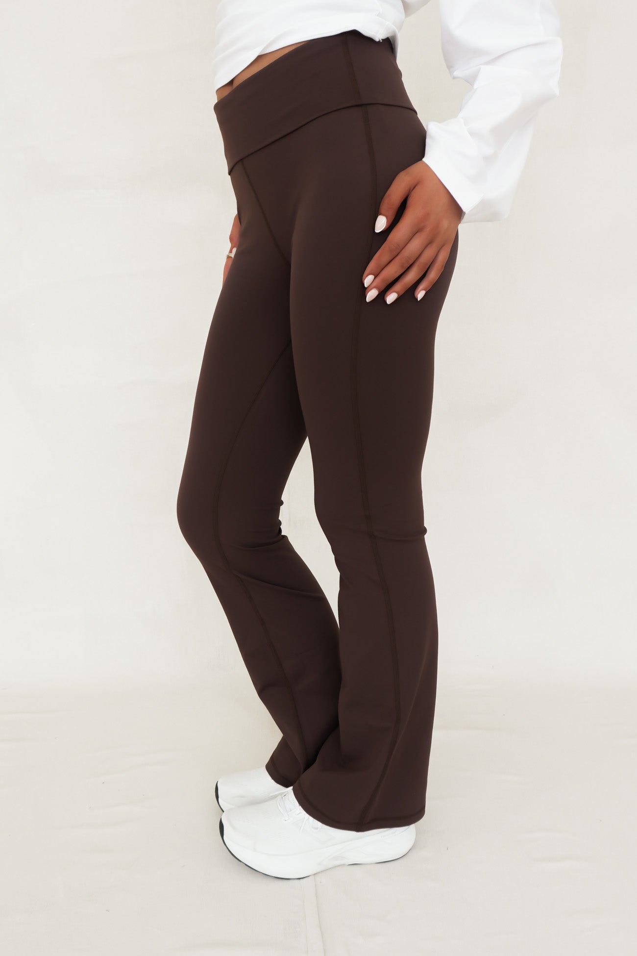 Fox Fold Over Flare Pant II Chocolate