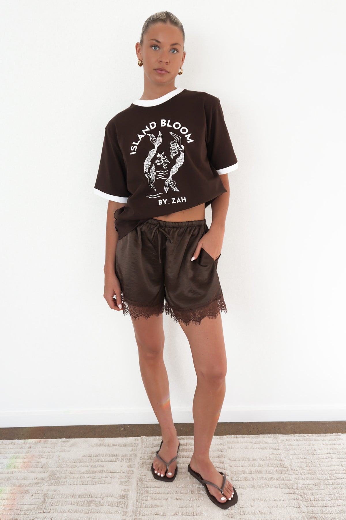 Island Mermaid Tee Chocolate