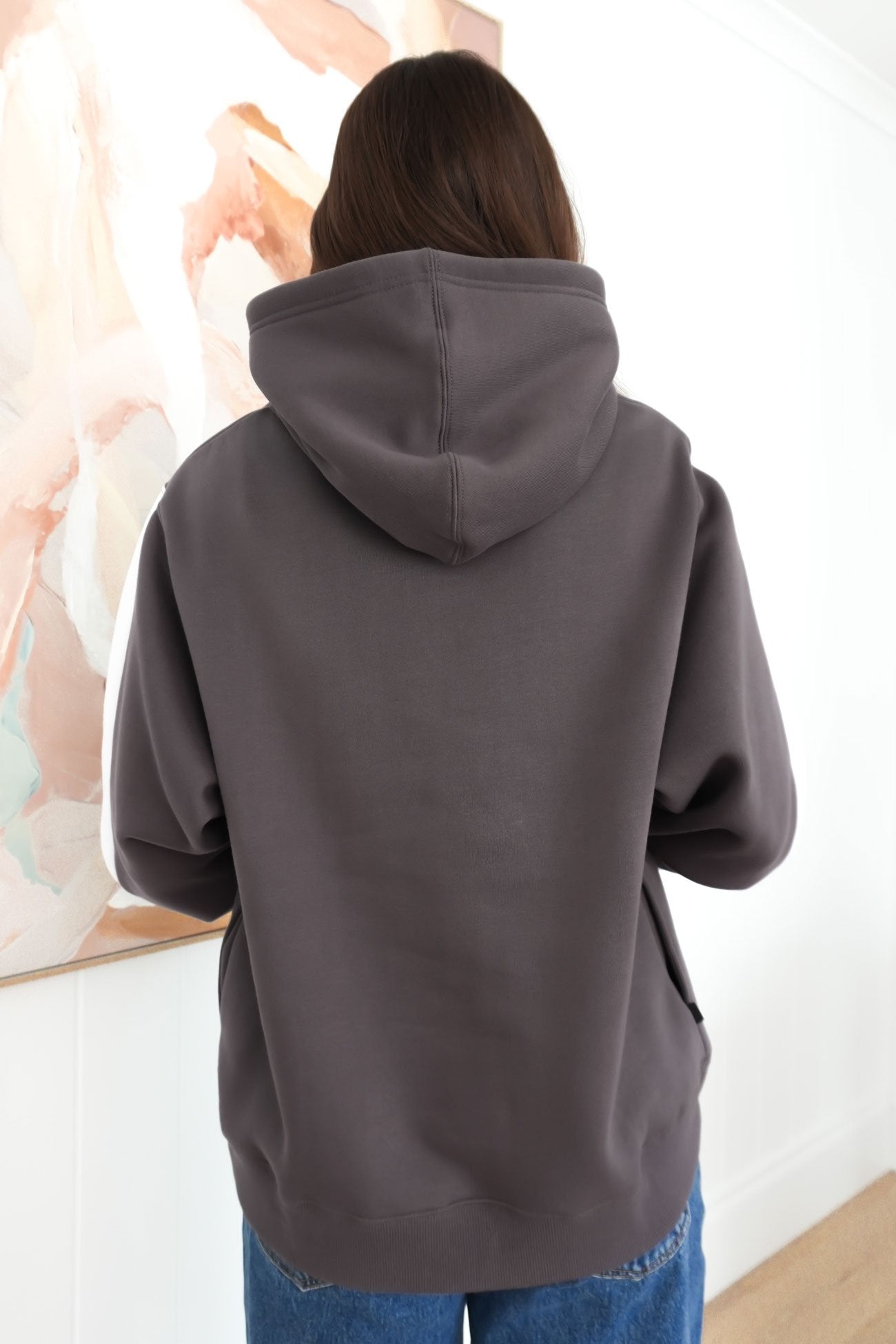 Journey Stripe Hoody Charcoal - BY. ZAH