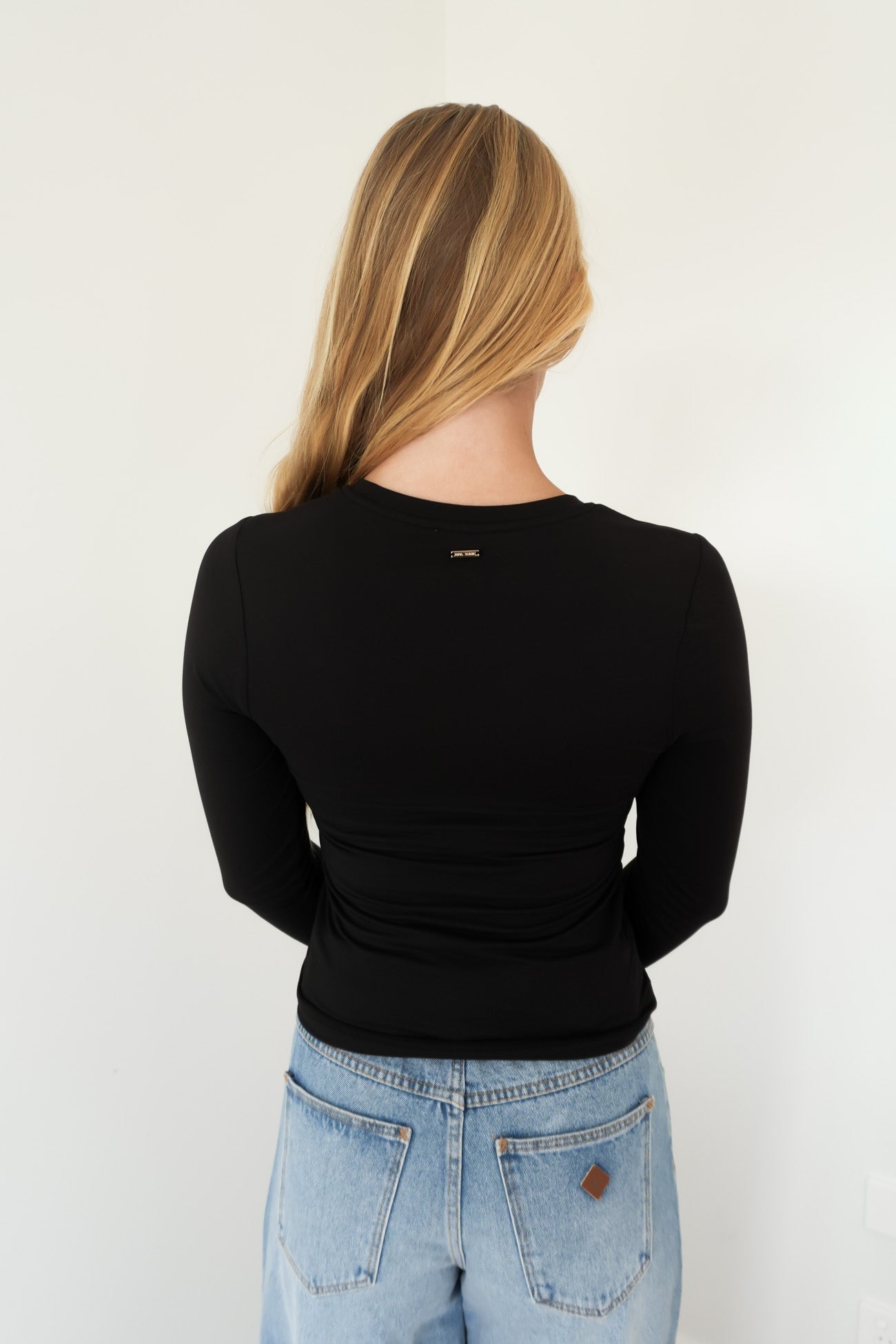 Luxe Basic Long Sleeve Tee Black