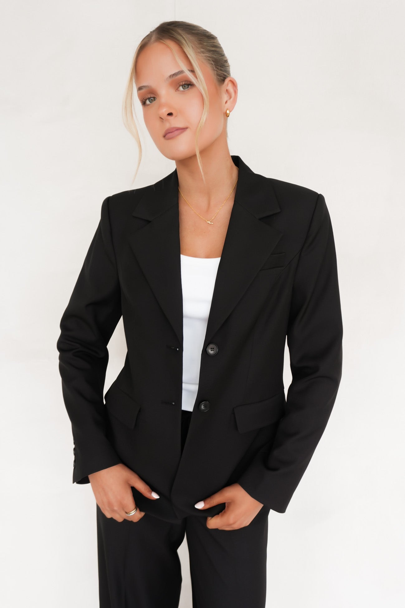 Maddox Tie Blazer Black