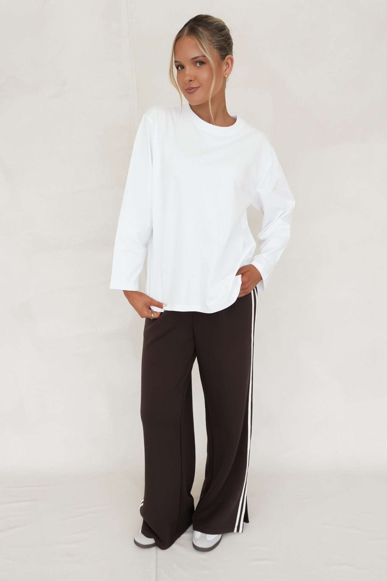 Marlowe Long Sleeve Top White