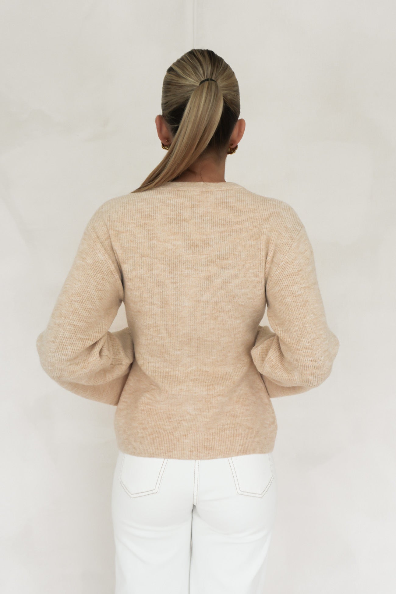 Milan Button Knit Vanilla