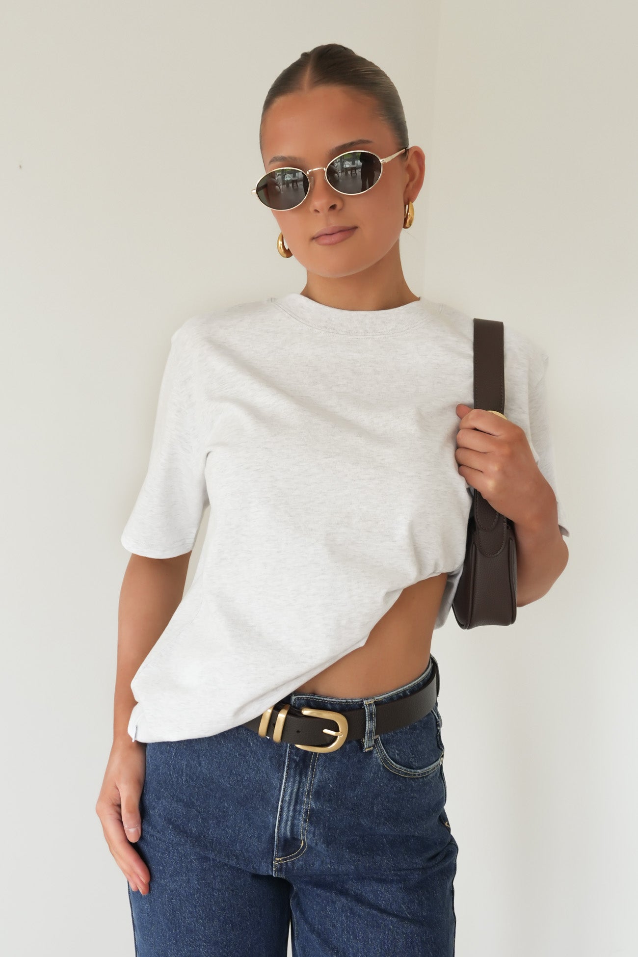 Noah Oversized Tee Snow Marle