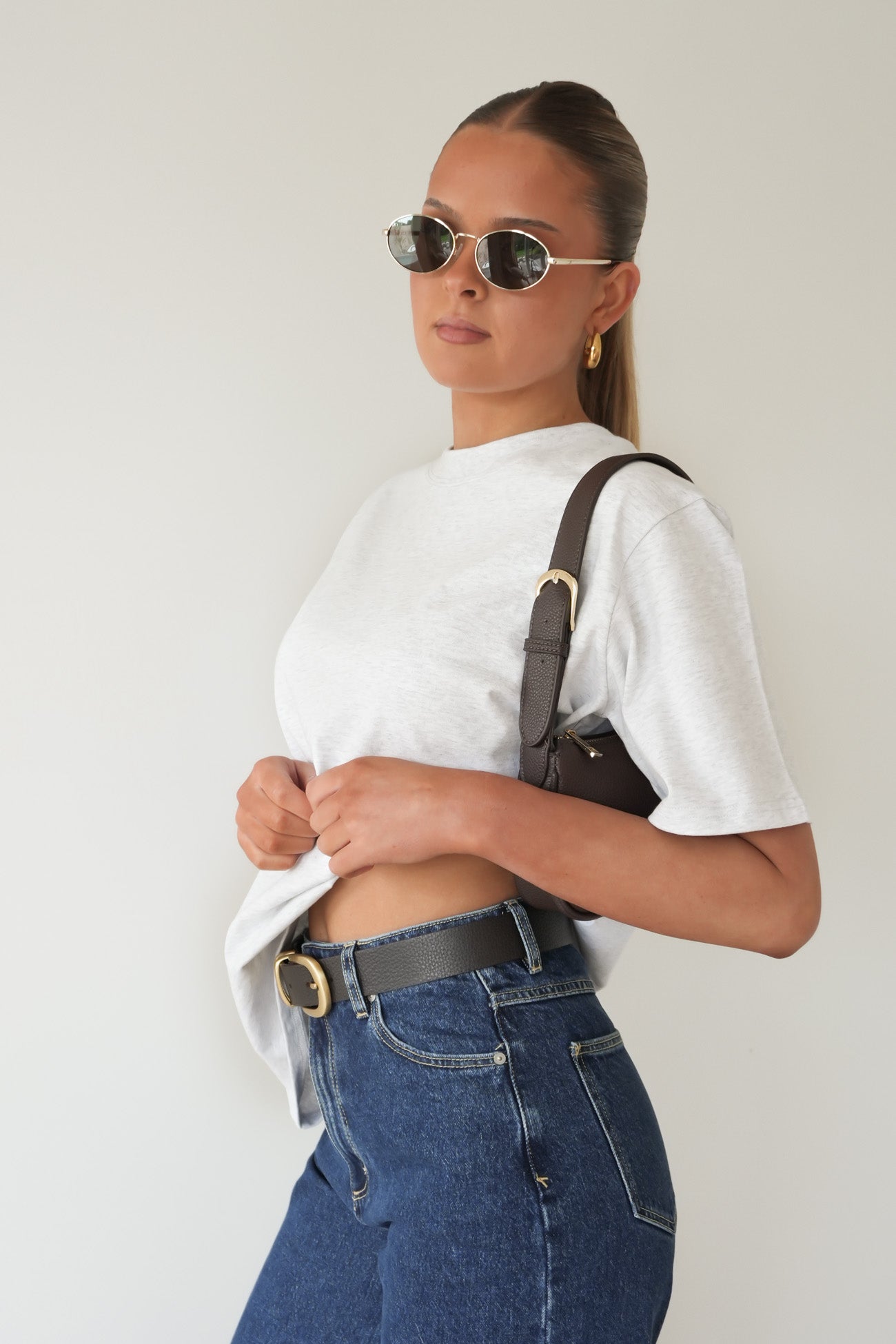 Noah Oversized Tee Snow Marle