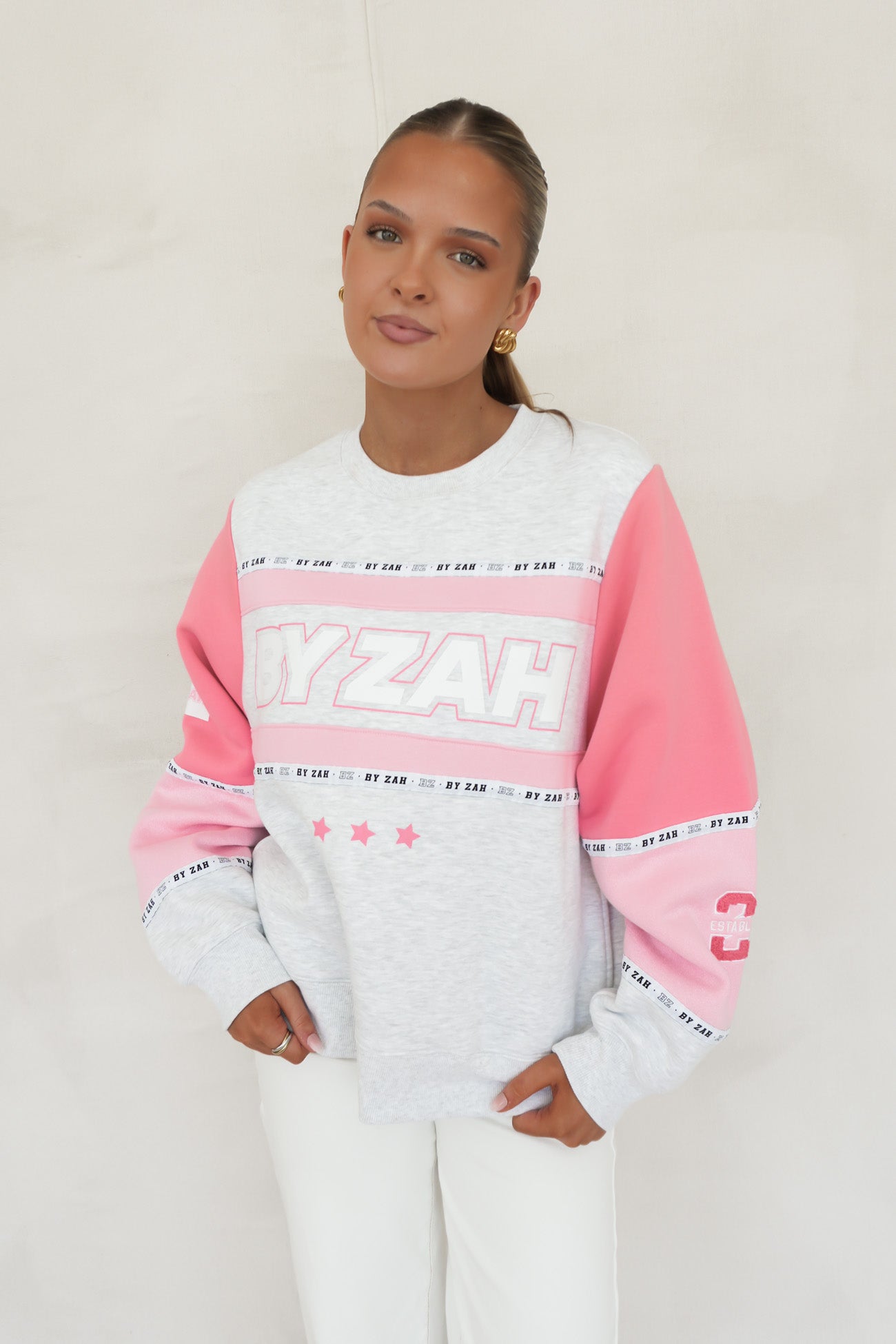 Paxton Panel Crew Pink