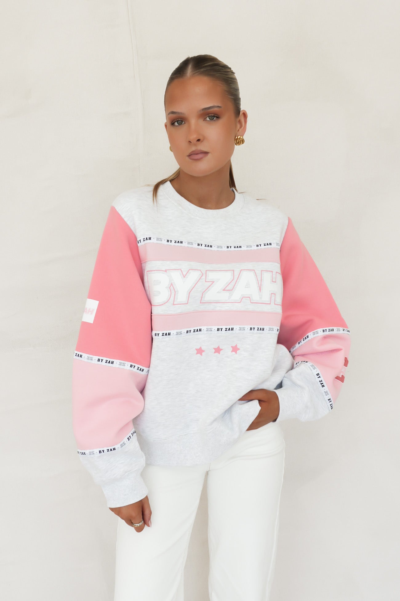 Paxton Panel Crew Pink