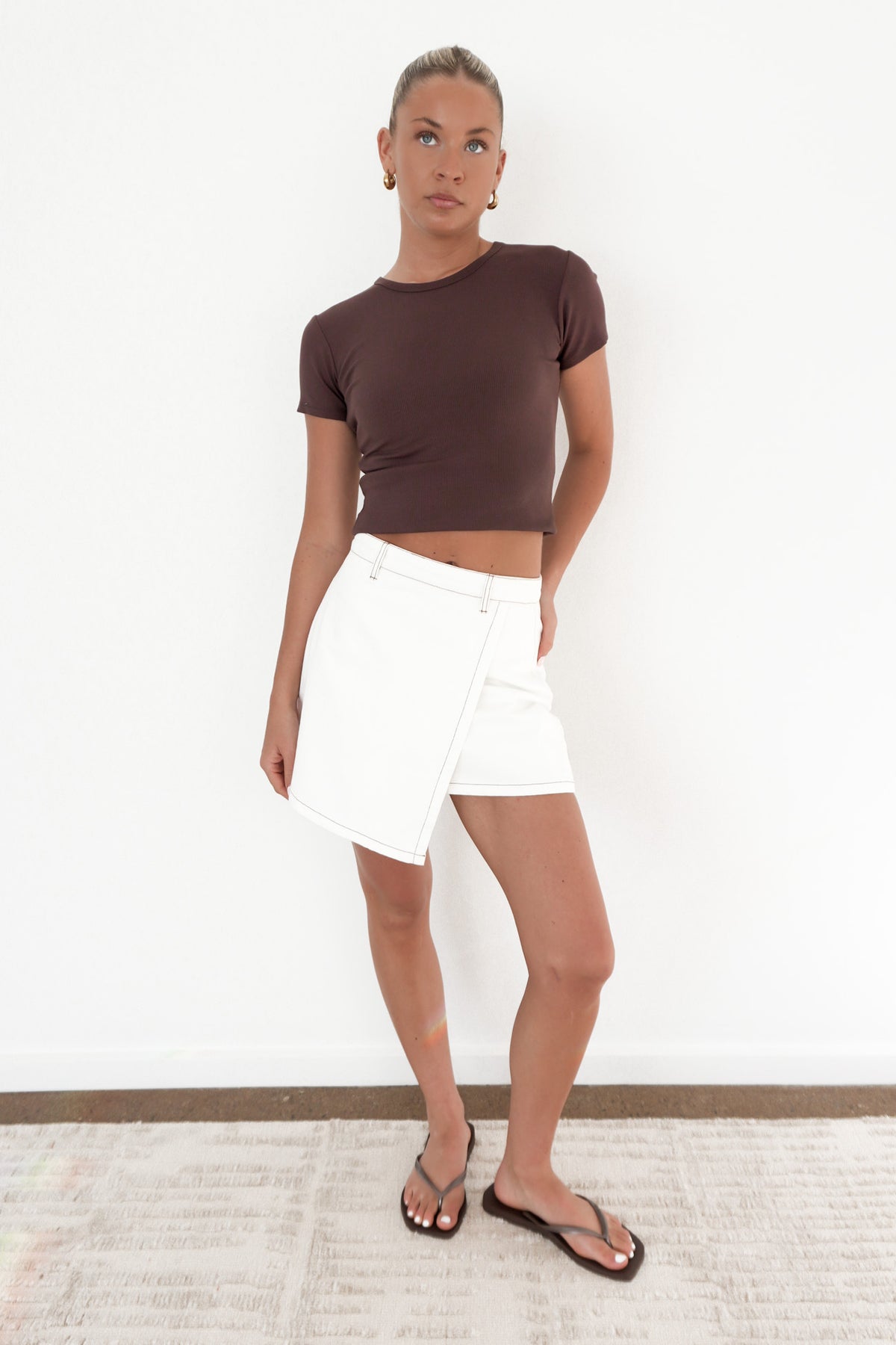 Tatum Mini Skort Vintage White