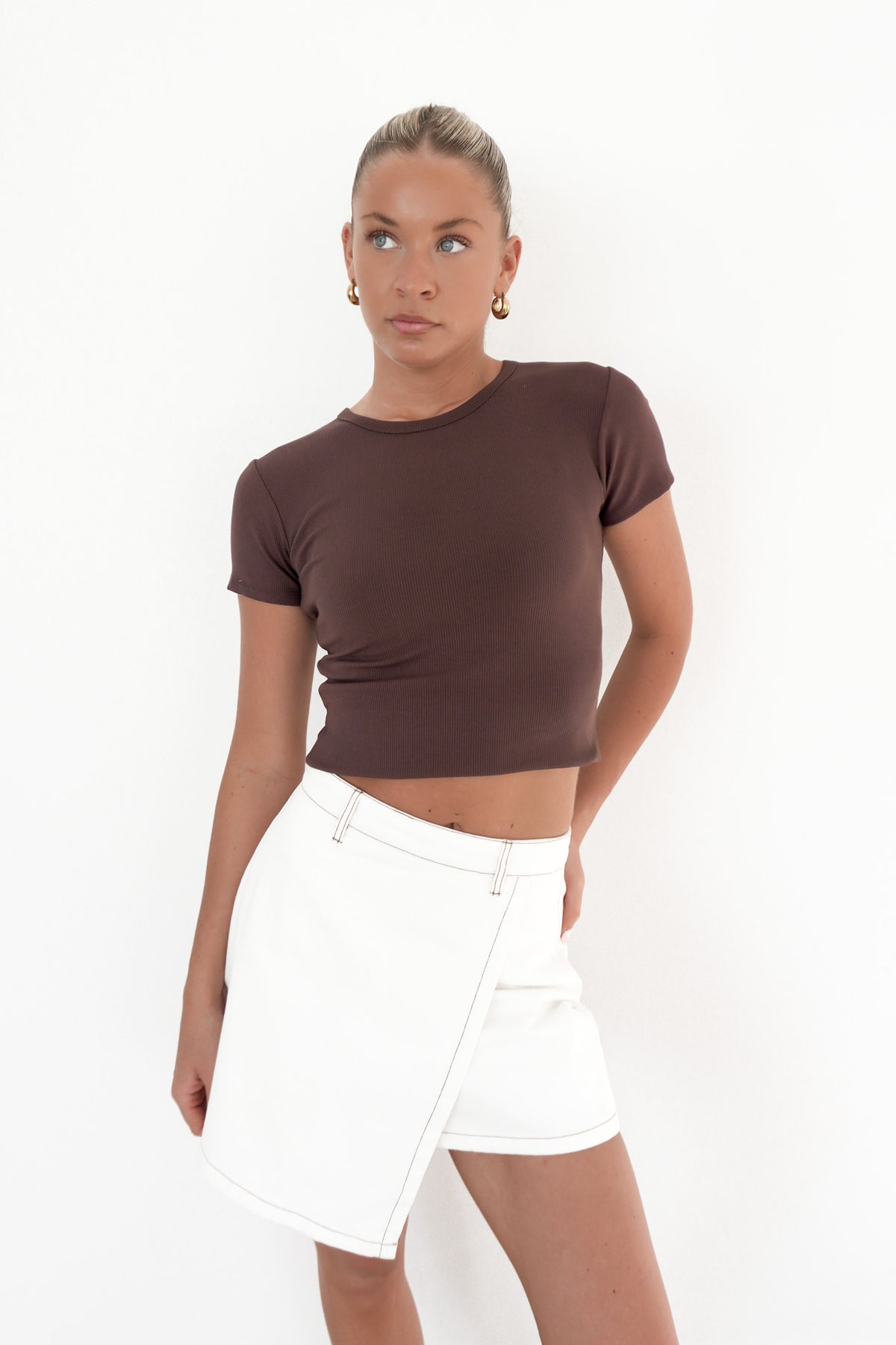 Tatum Mini Skort Vintage White