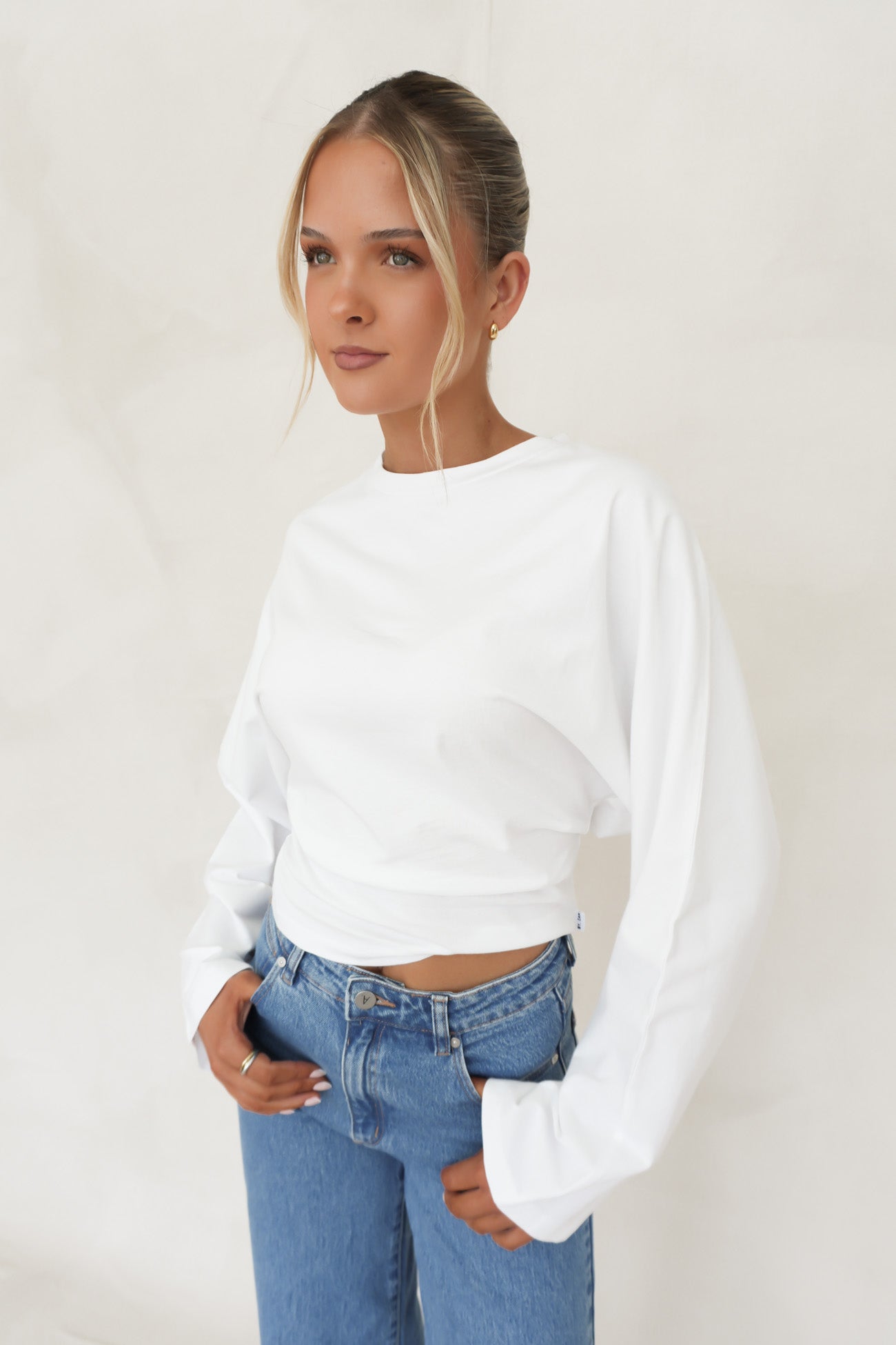 Veya Long Sleeve Top White