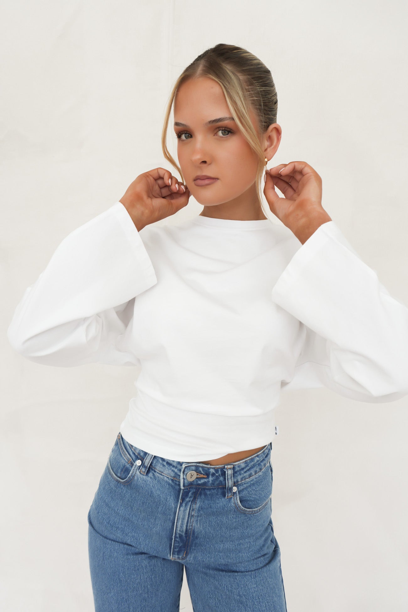 Veya Long Sleeve Top White