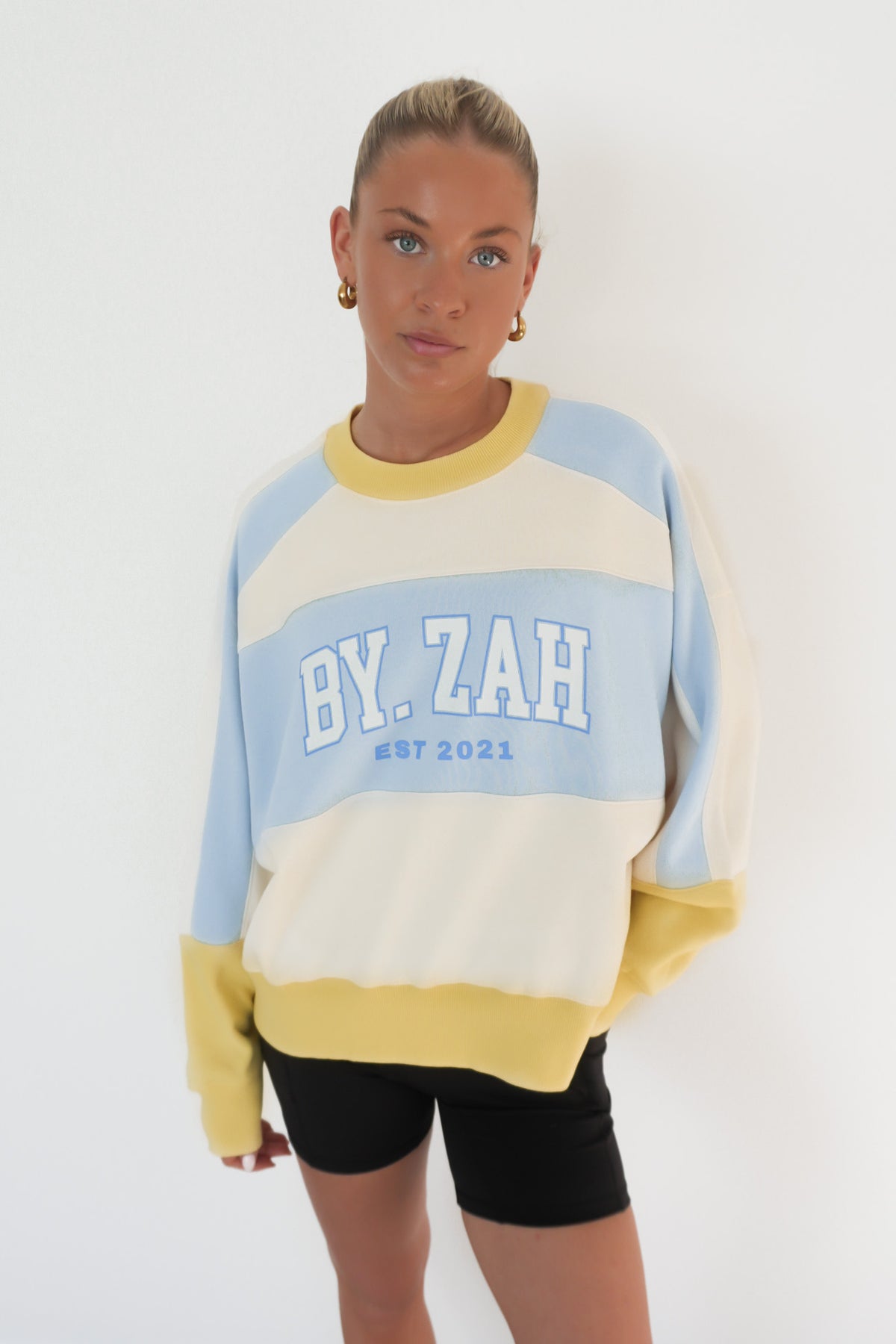 Yasmin Panel Crew Powder Blue