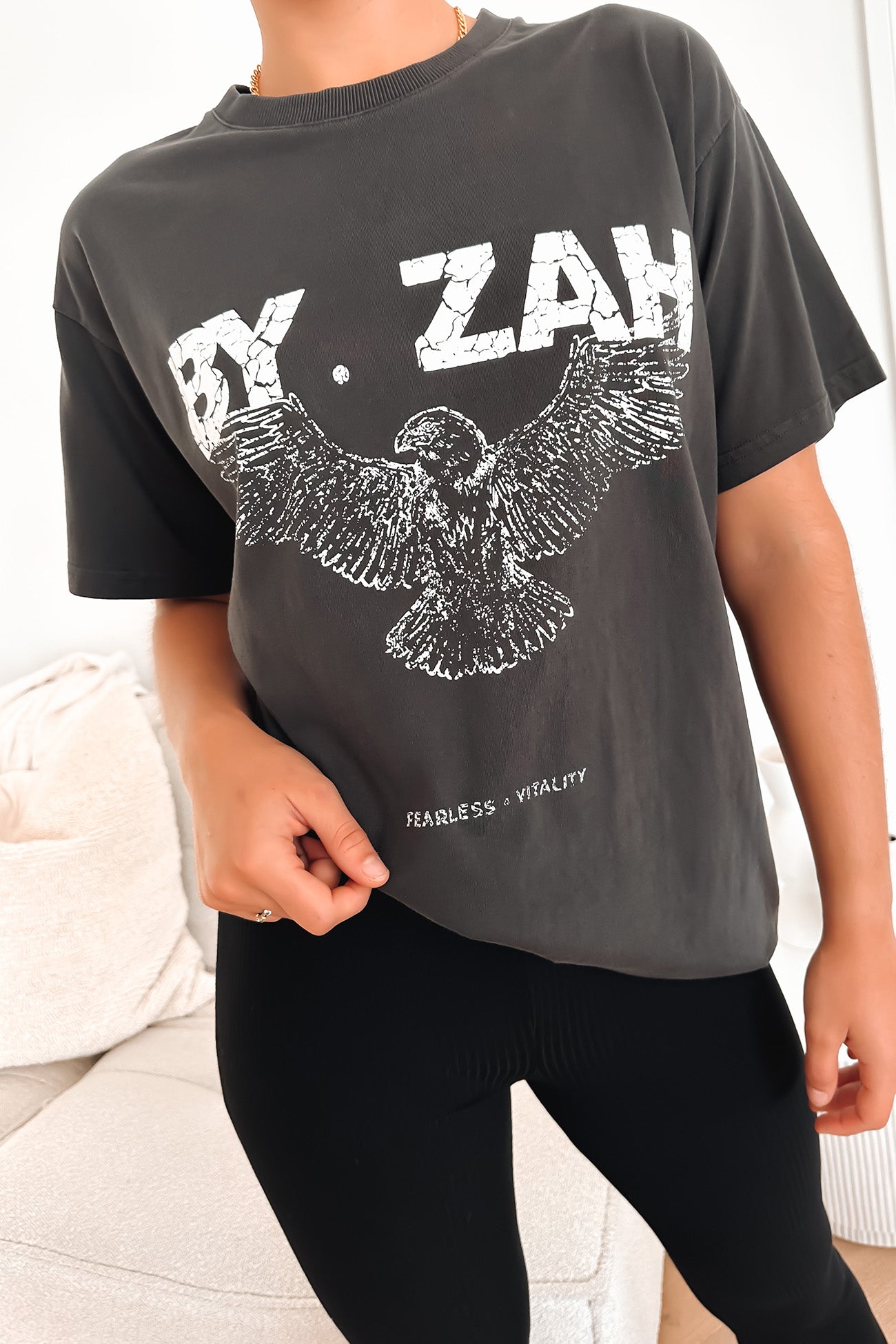 Blake Tee Washed Black - BY. ZAH