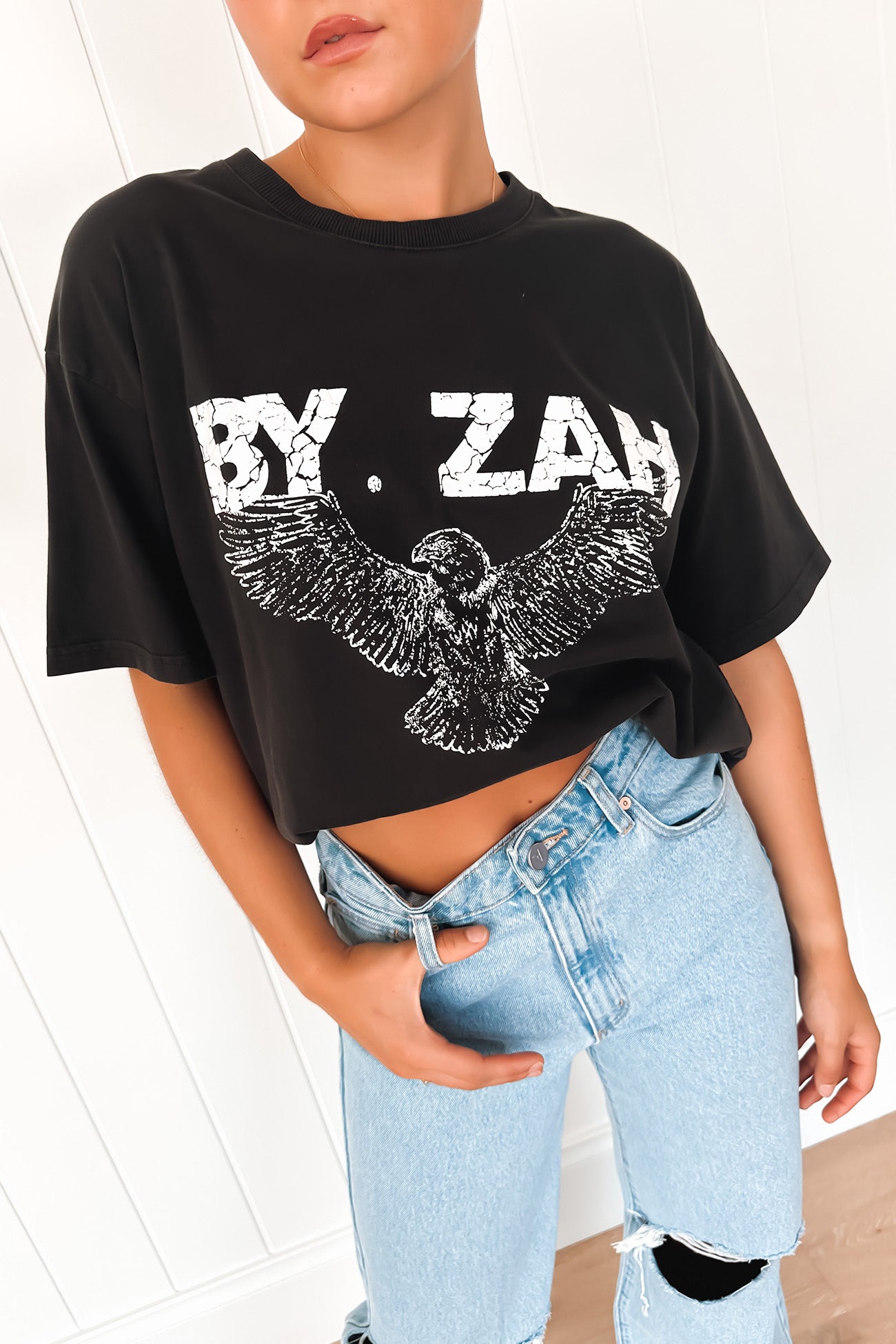 Blake Tee Washed Black - BY. ZAH