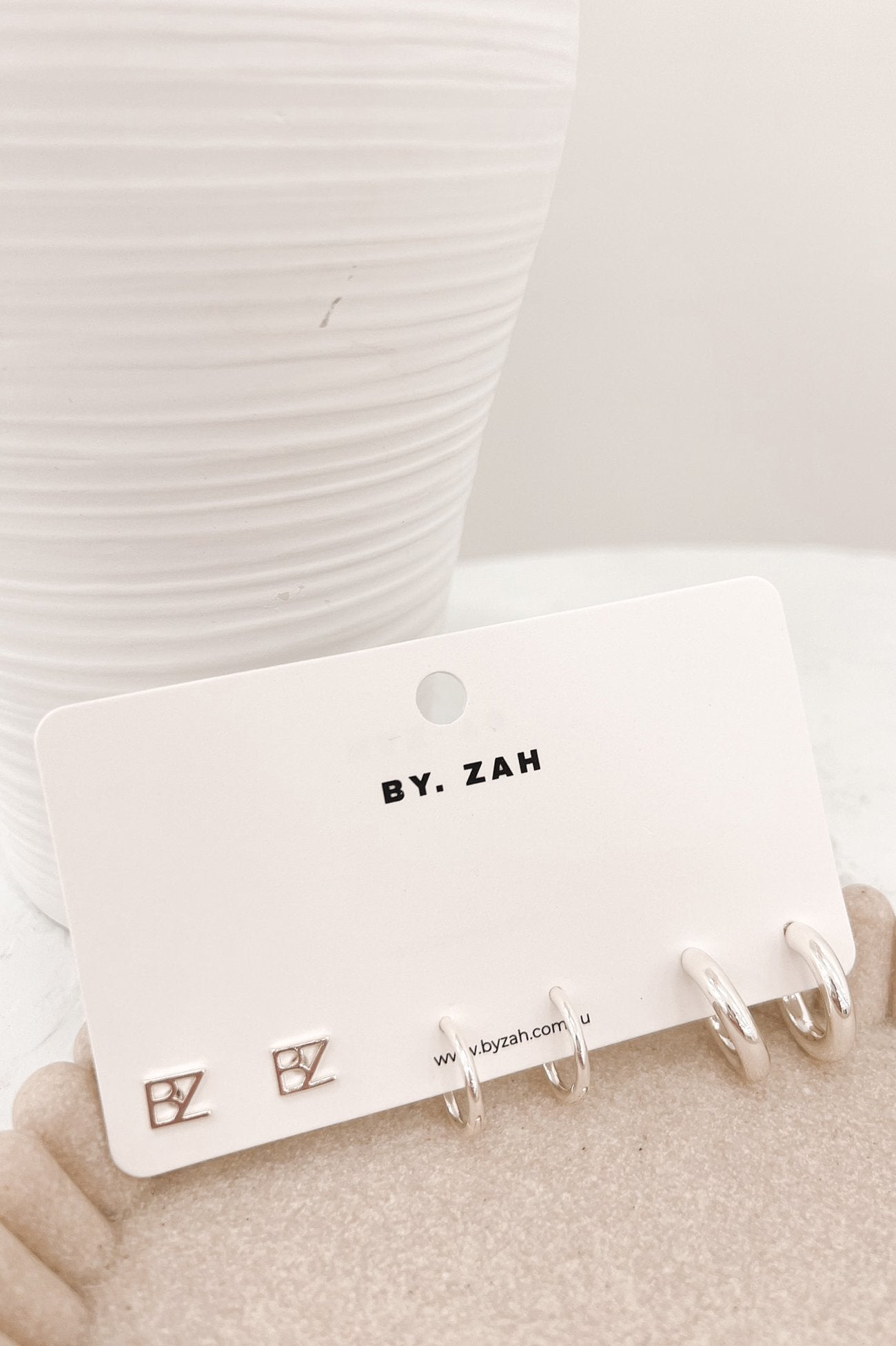 BZ Stud And Hoops 3 Pack Silver
