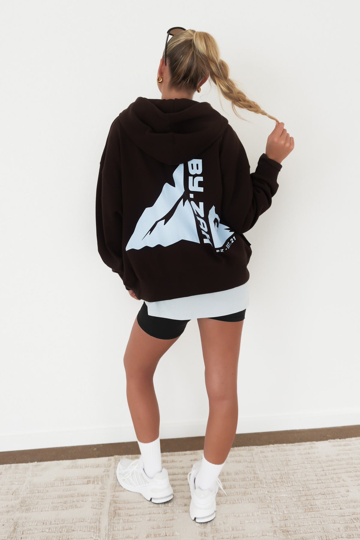 BZ Altitude Zip Thru Hoodie Chocolate