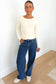 Chase Rib Long Sleeve Beige f