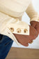 Chase Rib Long Sleeve Beige ss
