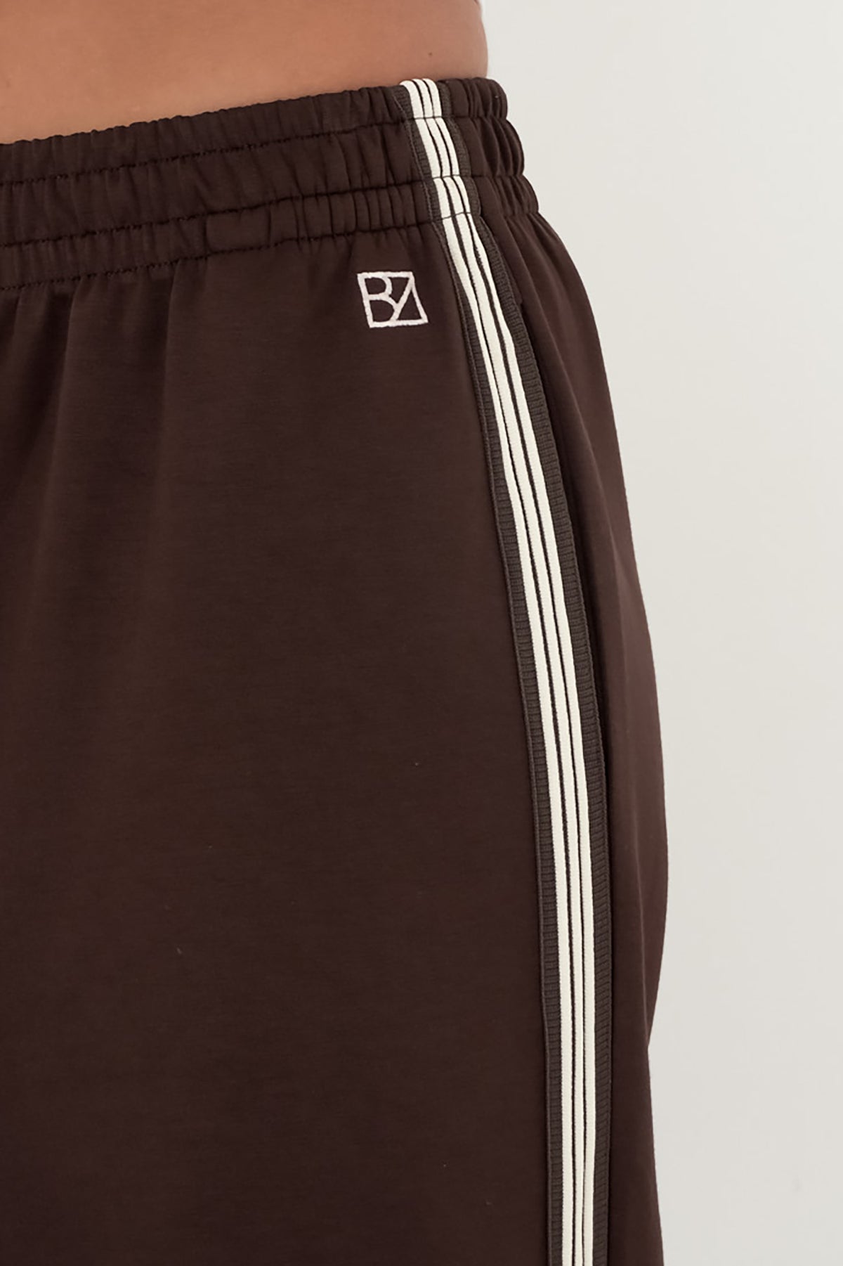 Cole Stripe Track Pant Chocolate