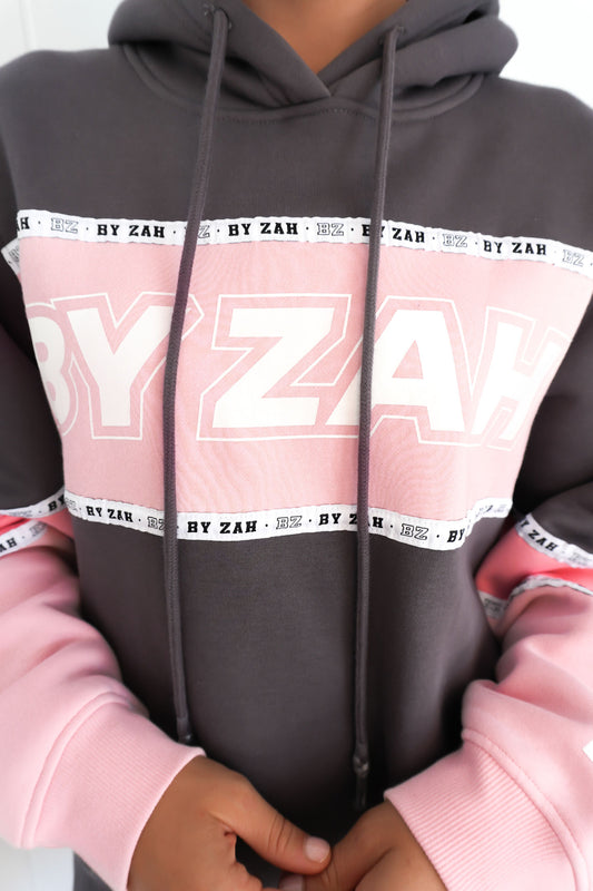Cove Panel Hoody Pink f444