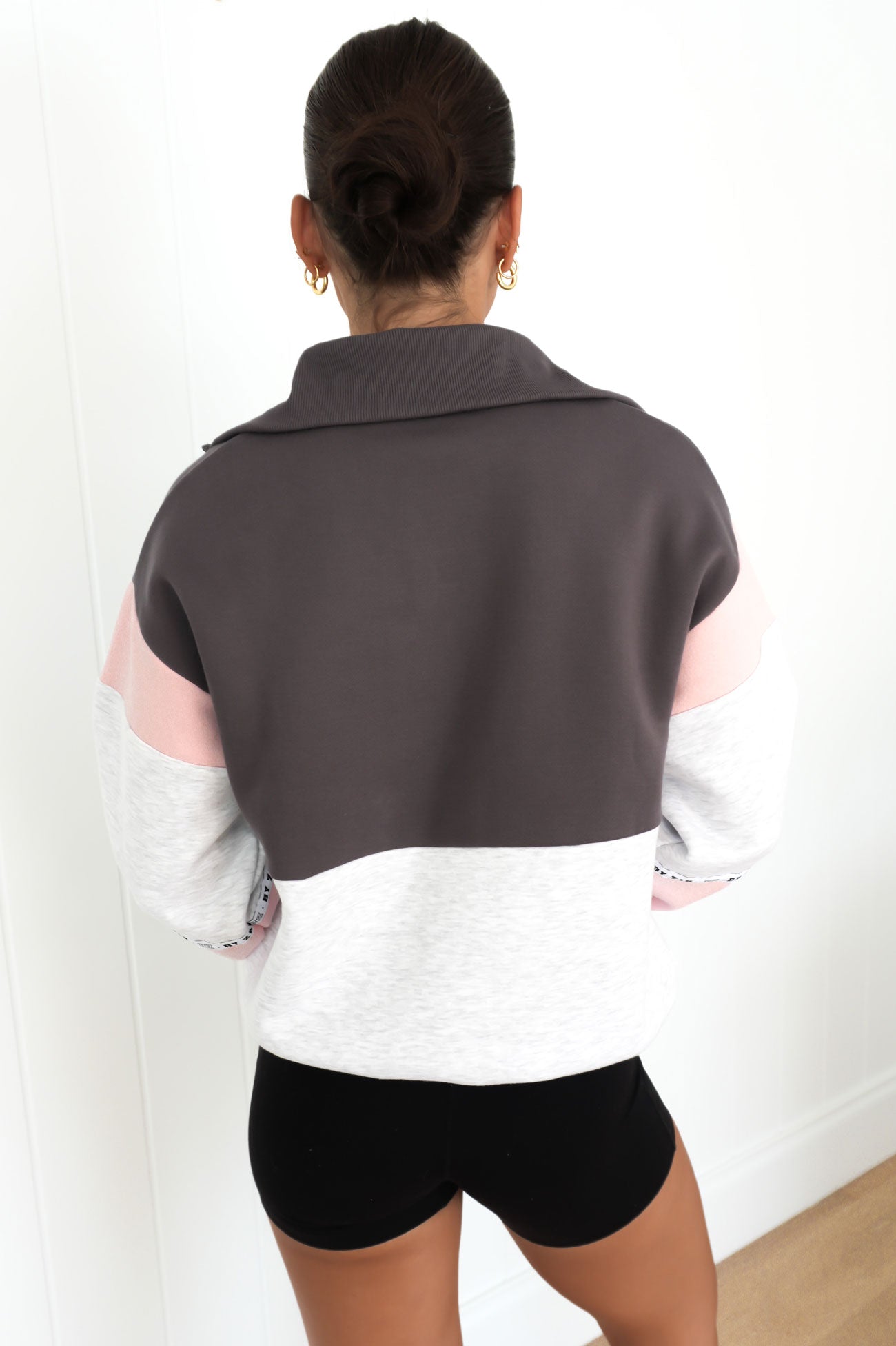 Easton Quarter Zip Pink b