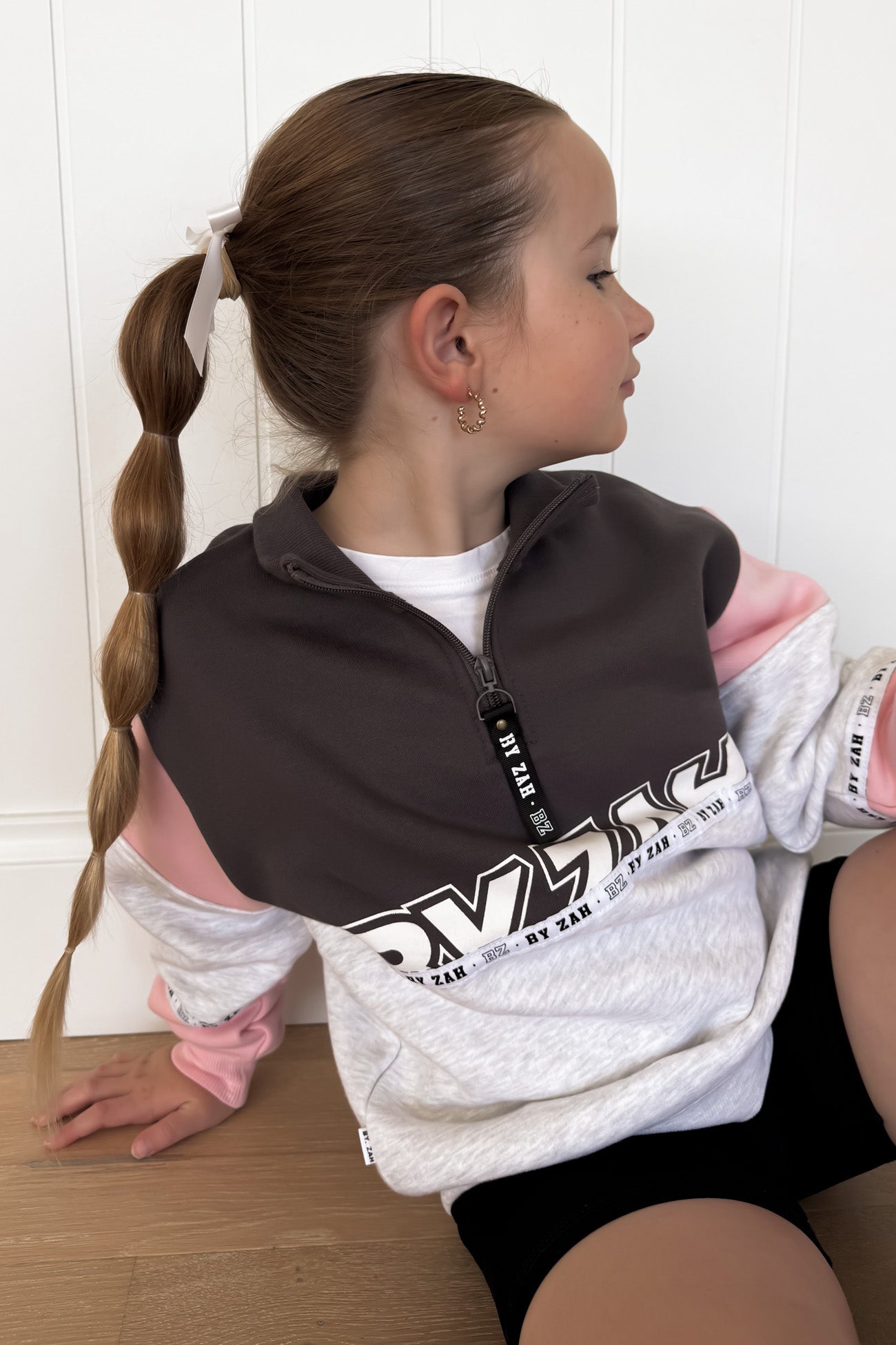 Easton Mini Quarter Zip Pink