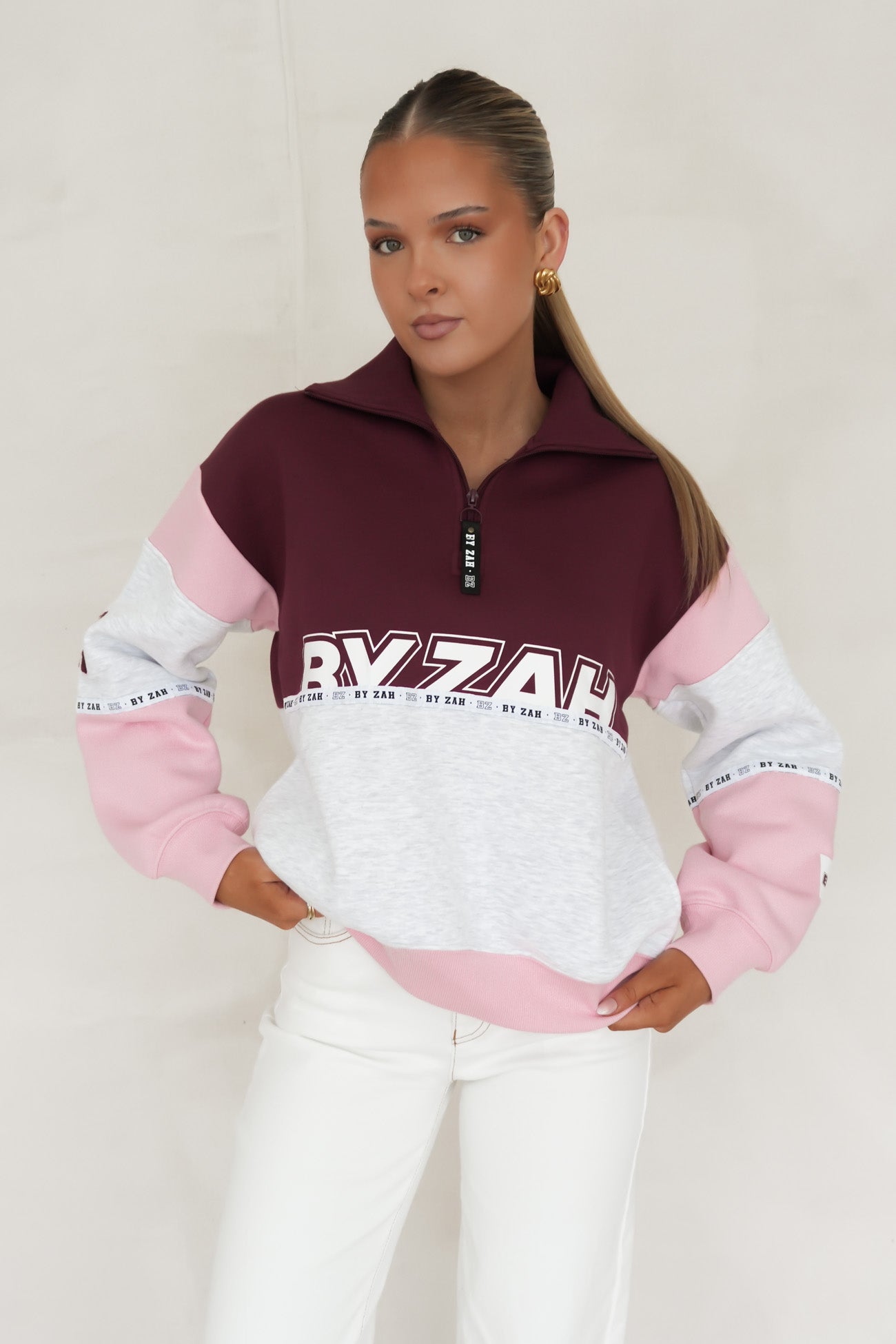 Easton Quarter Zip Cherry