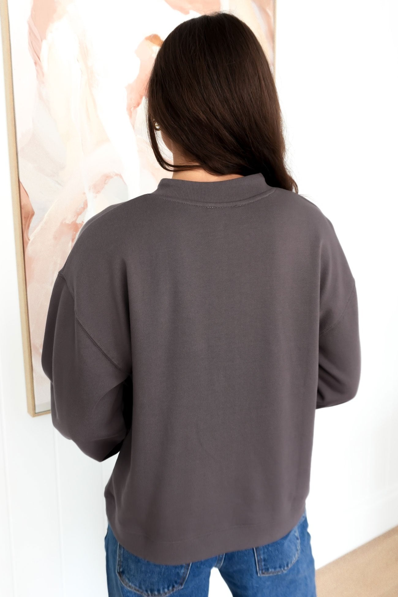 Elixir Button Lounge Crew Charcoal - BY. ZAH