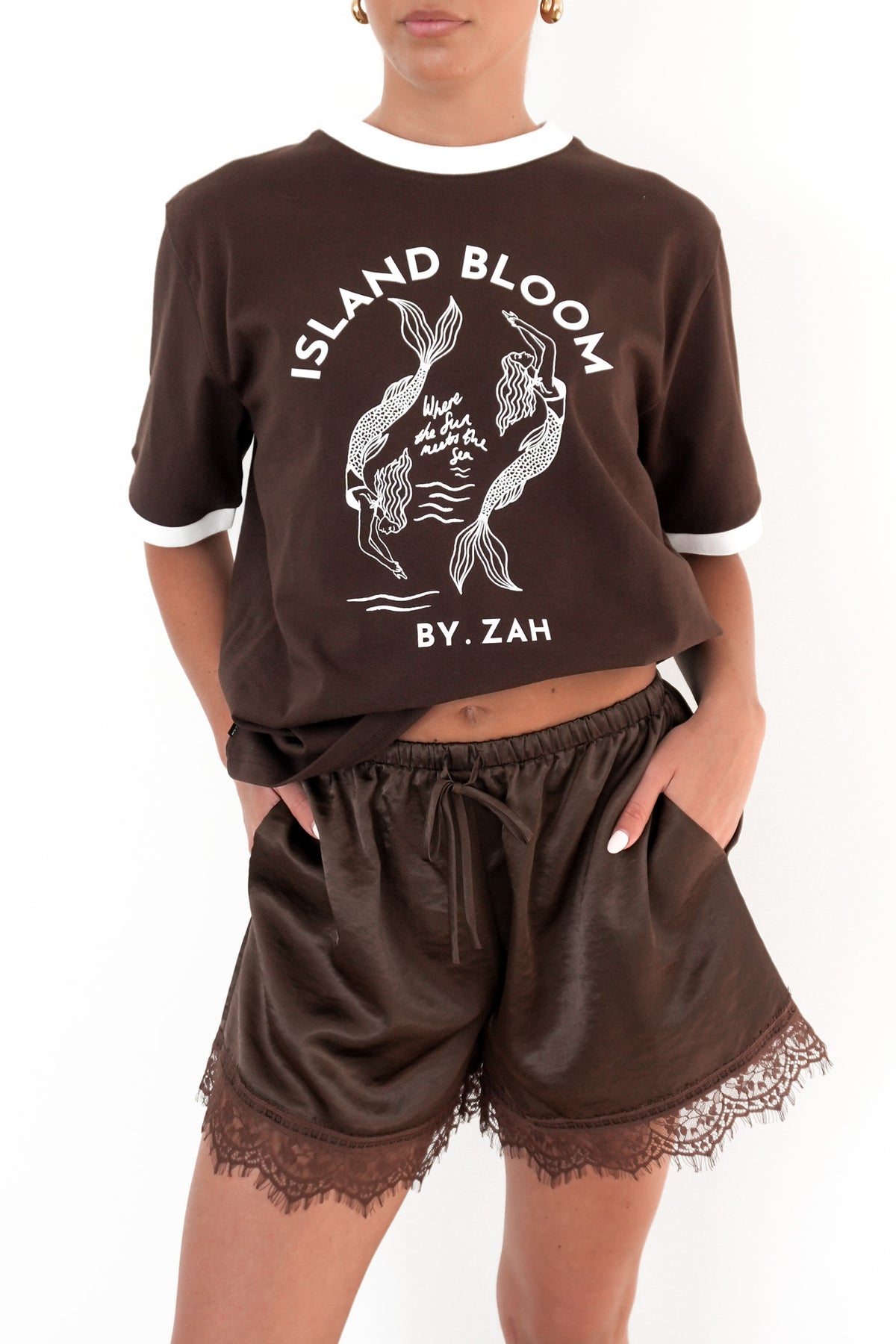 Island Mermaid Tee Chocolate
