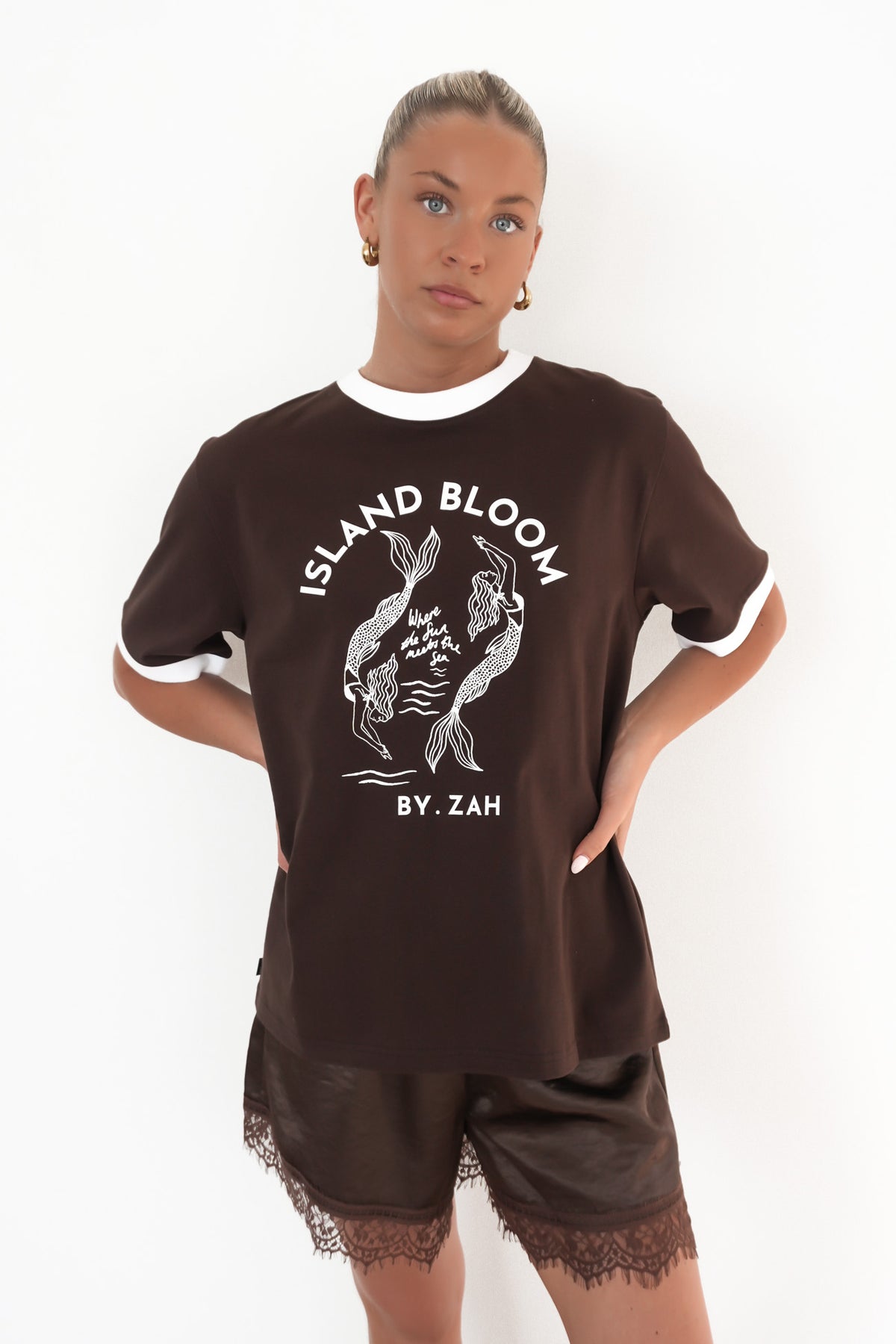 Island Mermaid Tee Chocolate