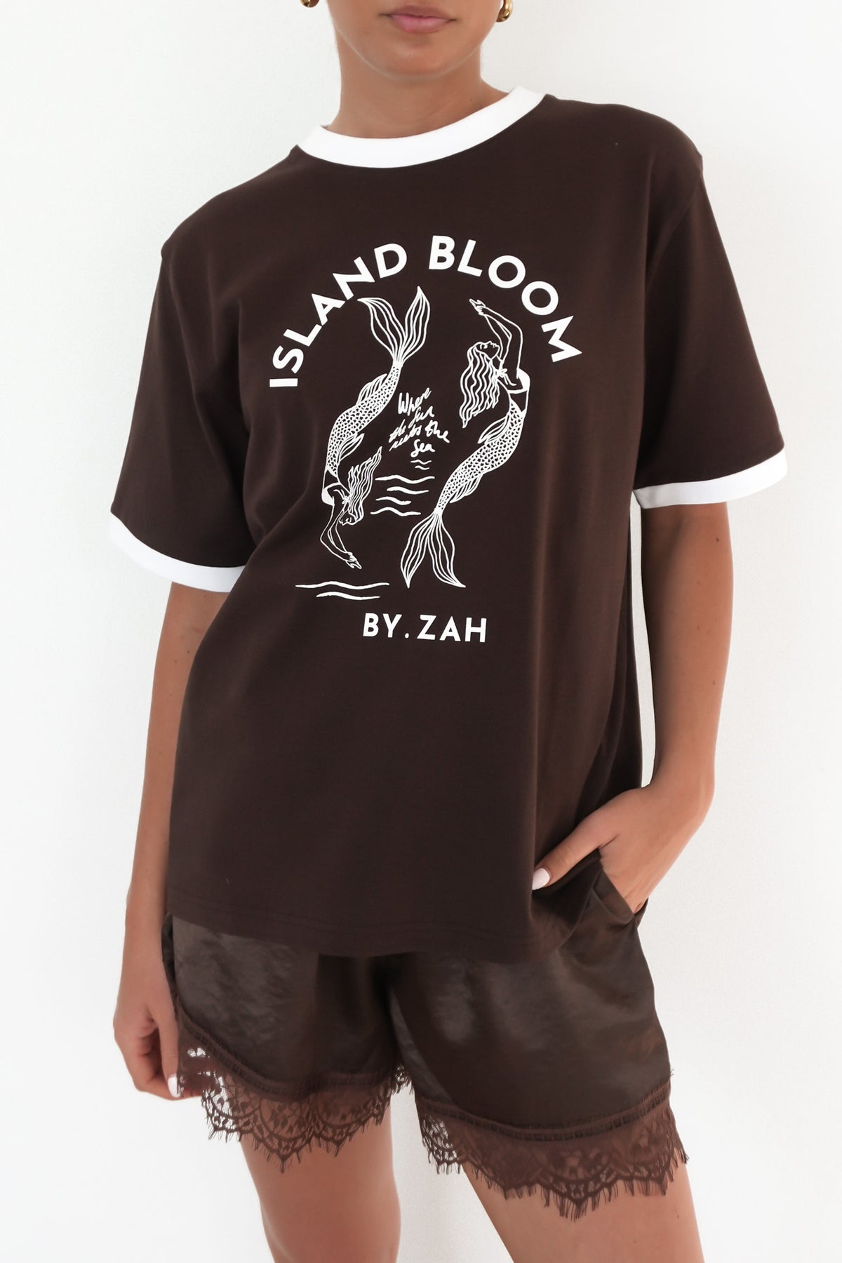 Island Mermaid Tee Chocolate