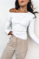 Jordyn Rib Long Sleeve White