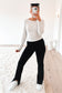 Jordyn Rib Long Sleeve Snow Marle