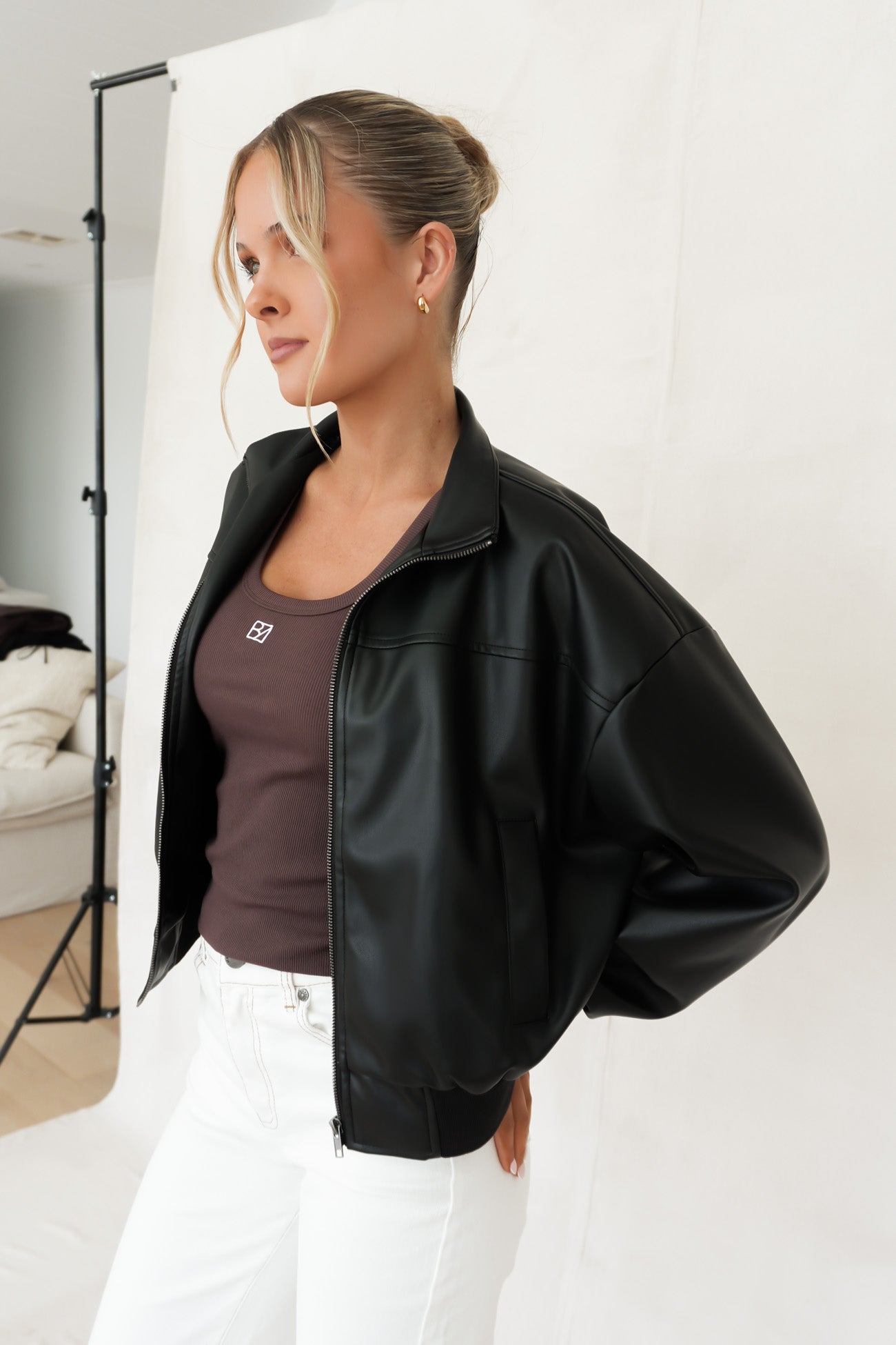 Jovie Bomber Black