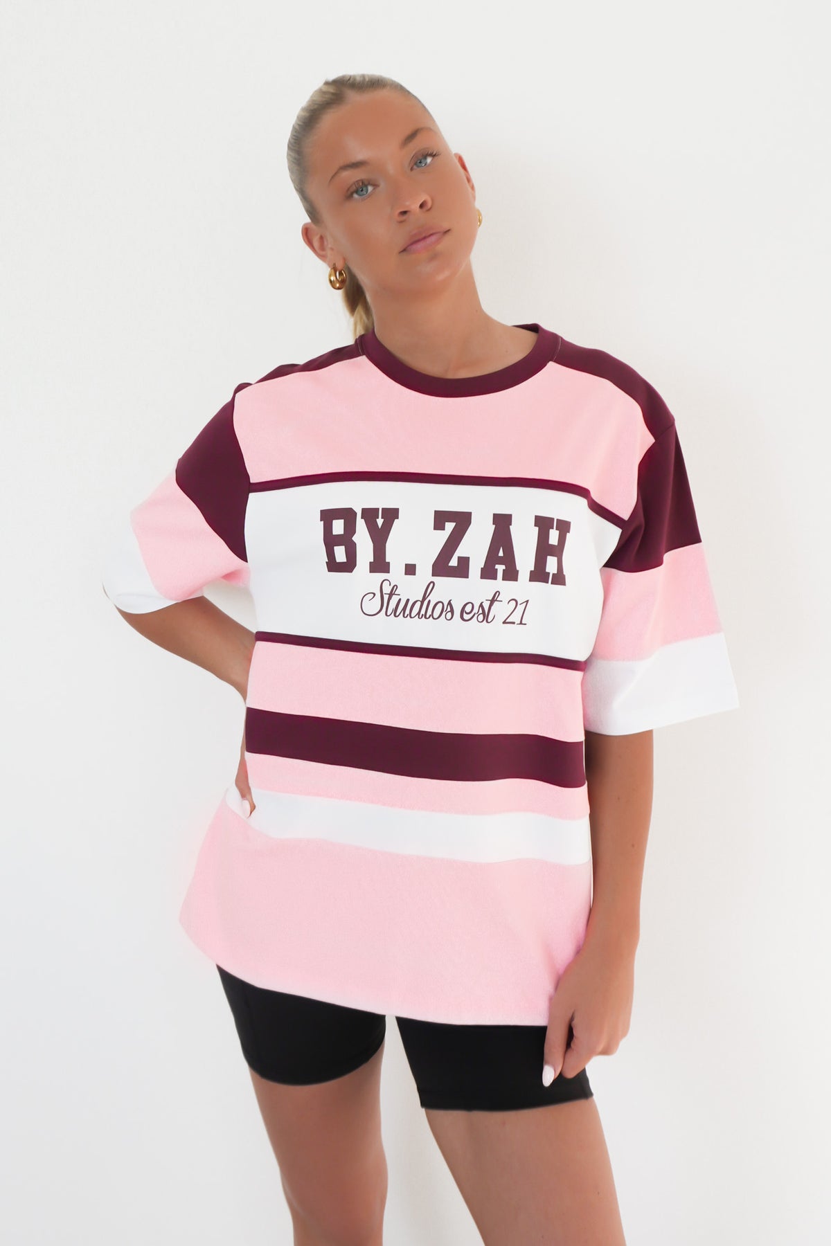 Laken Oversized Tee Pink