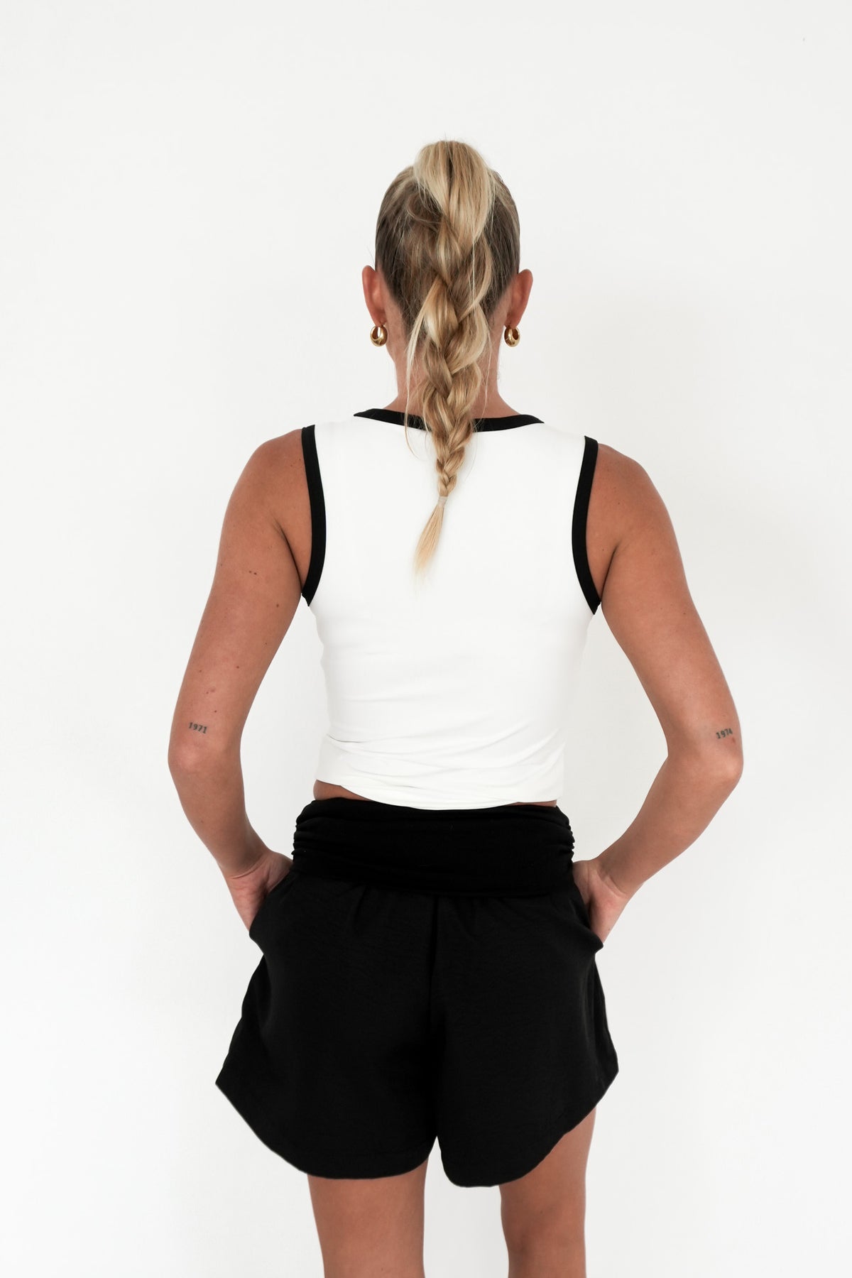Londyn Contrast Layer Tank White