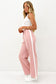 Lucas Stripe Pant Pink