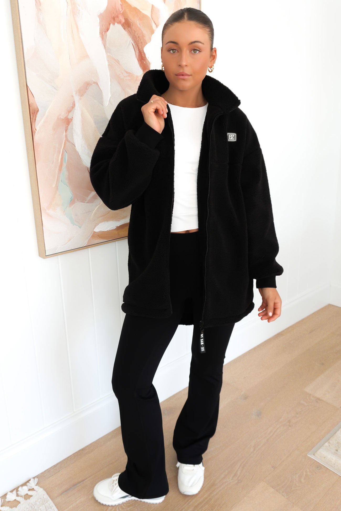 Nate Teddy Jacket Black 2