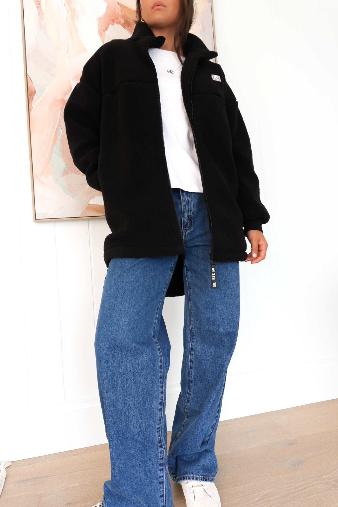 Nate Teddy Jacket Black 3