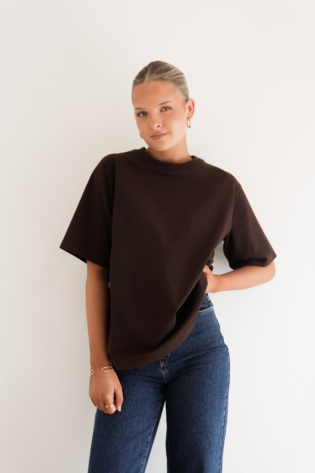 Noah Oversized Tee Chocolate