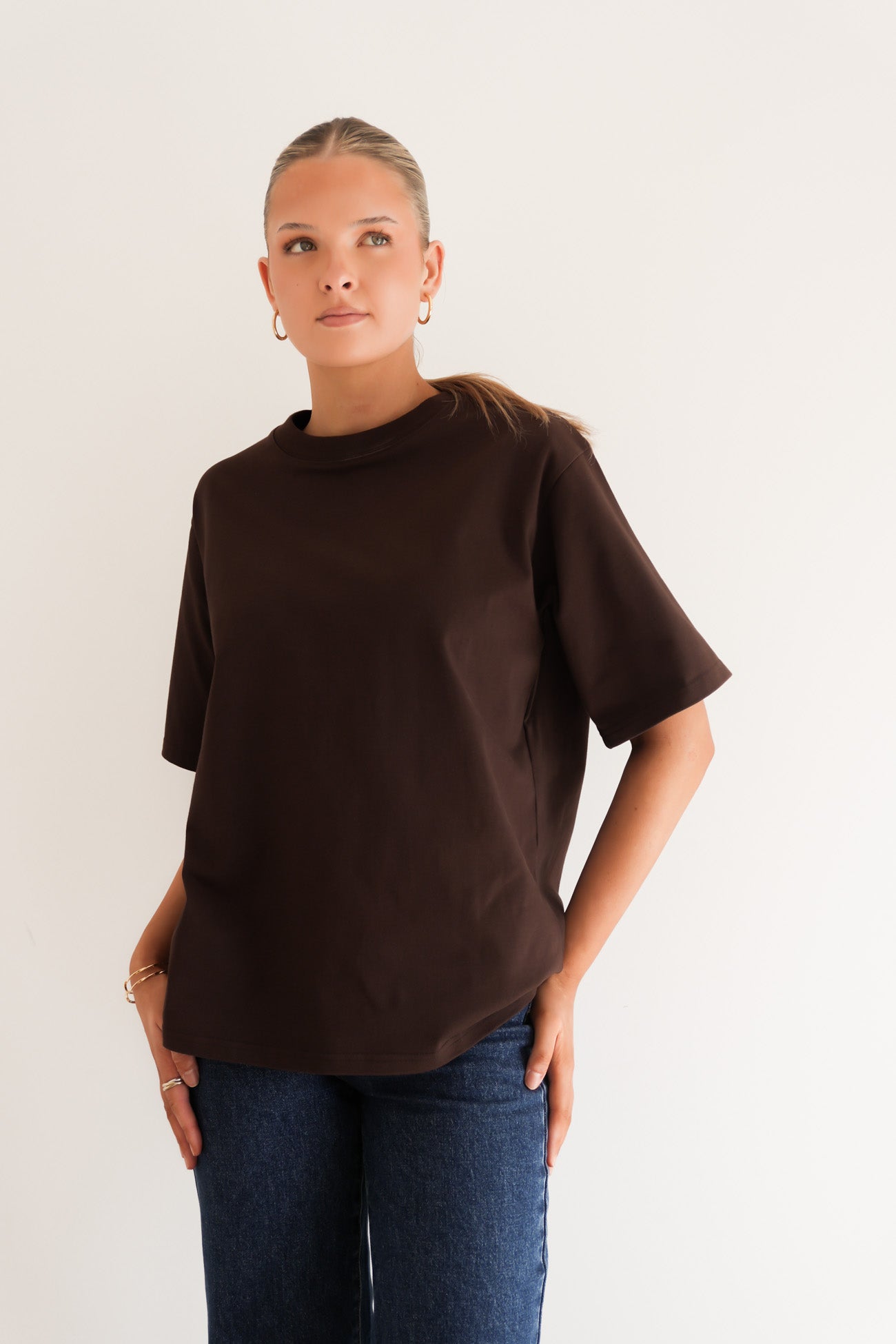 Noah Oversized Tee Chocolate