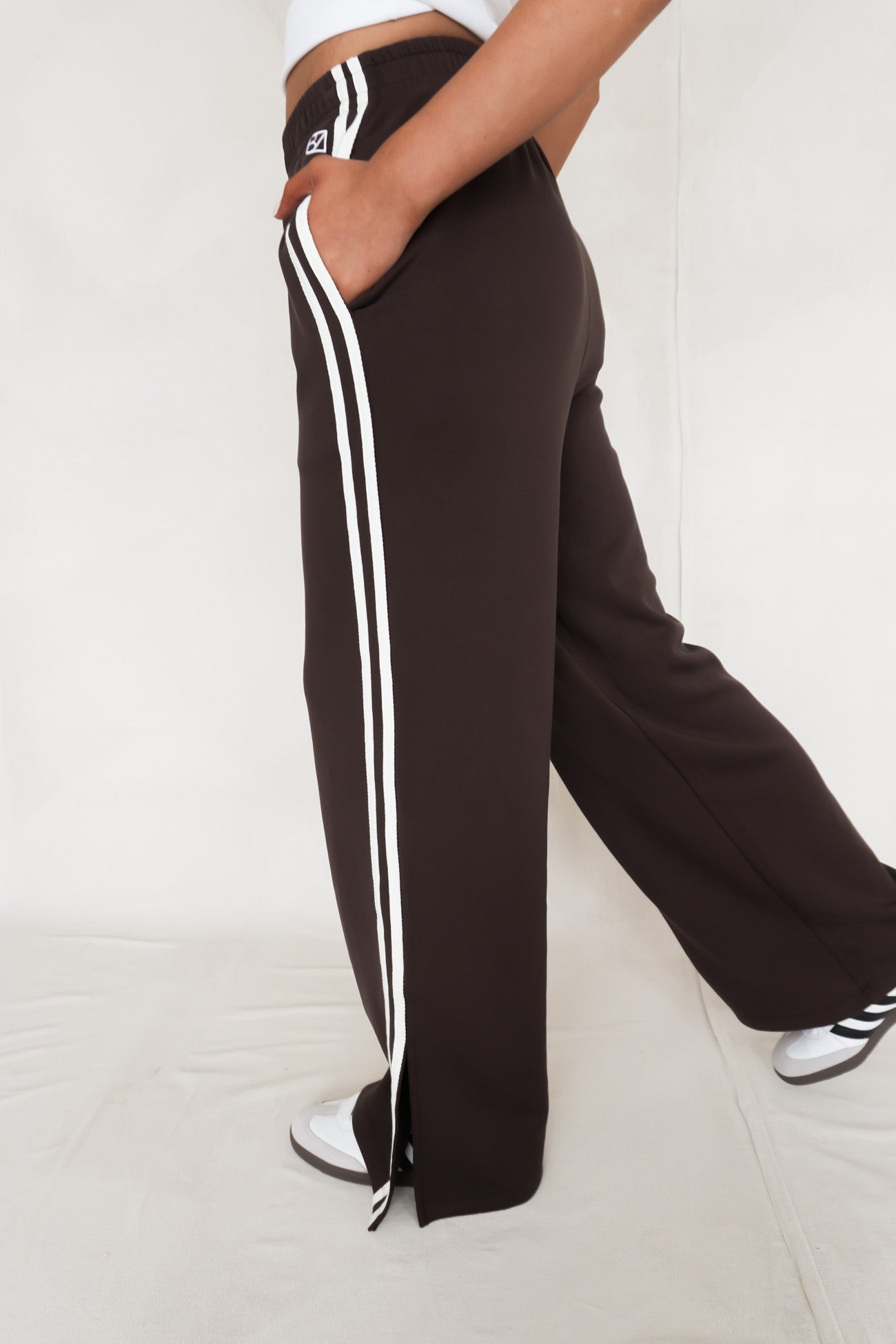 Oakley Stripe Track Pant Chocolate - BY. ZAH